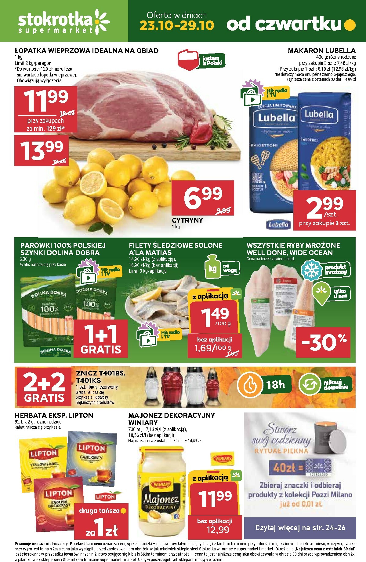 stokrotka - Gazetka Stokrotka - Supermarket - ważna od 23.10. do 29.10.