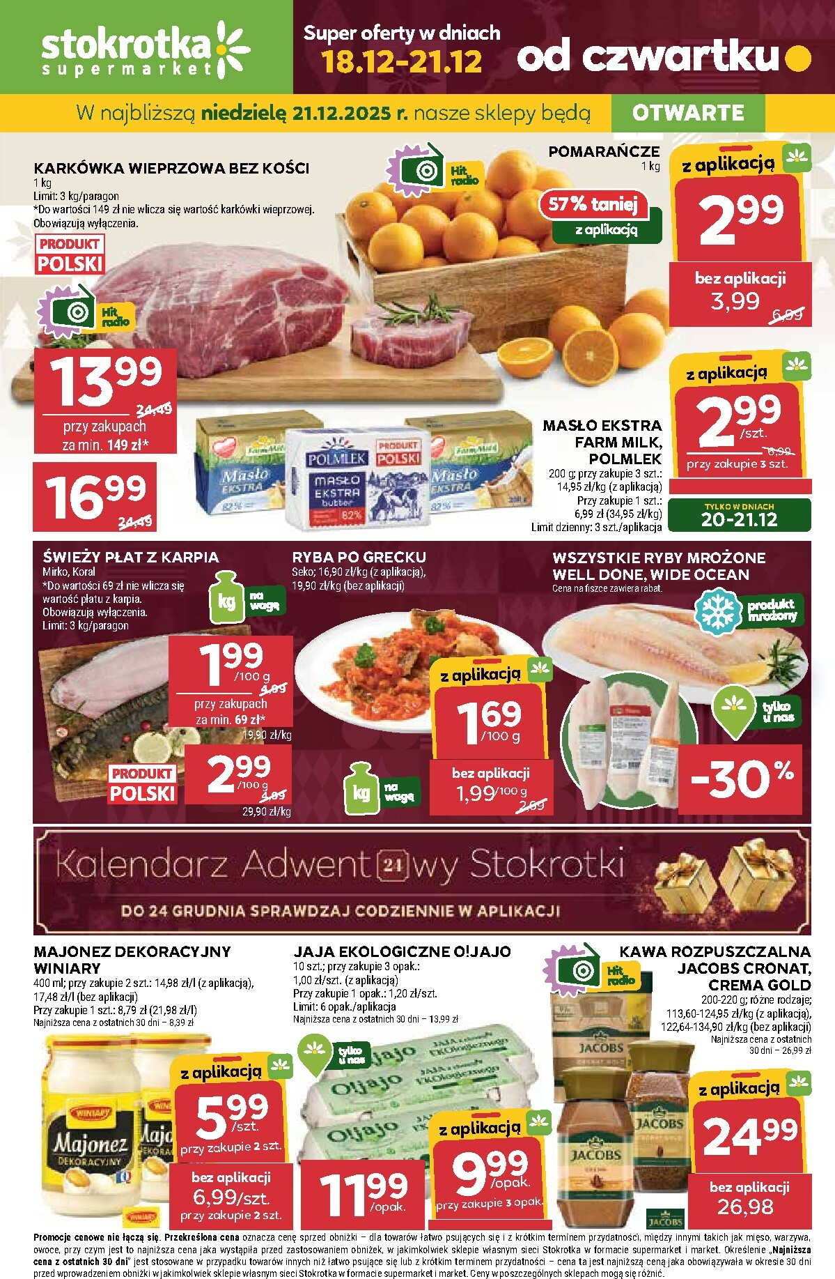 stokrotka - Gazetka Stokrotka - Supermarket - ważna od 18.12. do 21.12.