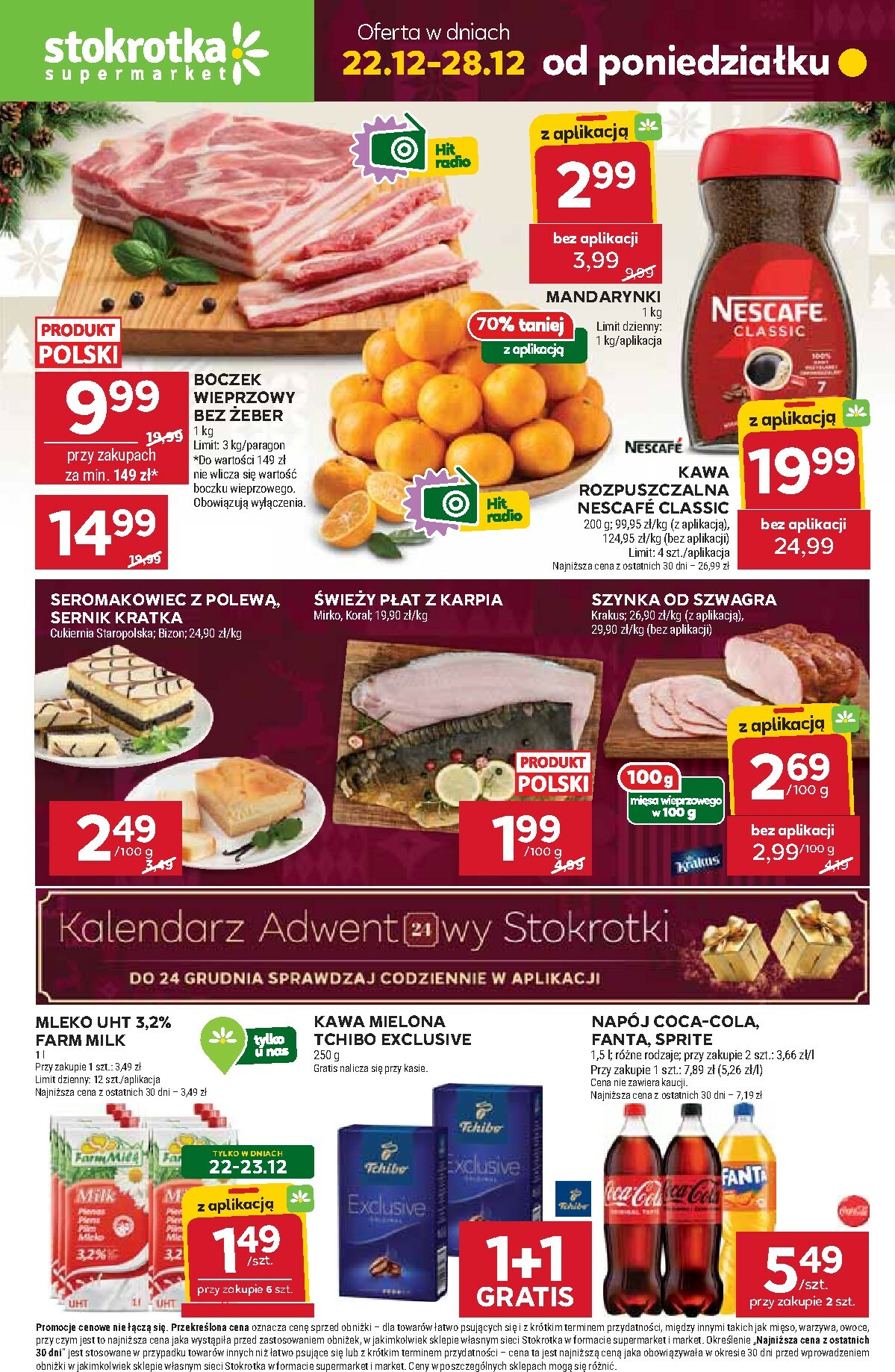 stokrotka - Gazetka Stokrotka - Supermarket - ważna od 22.12. do 28.12.