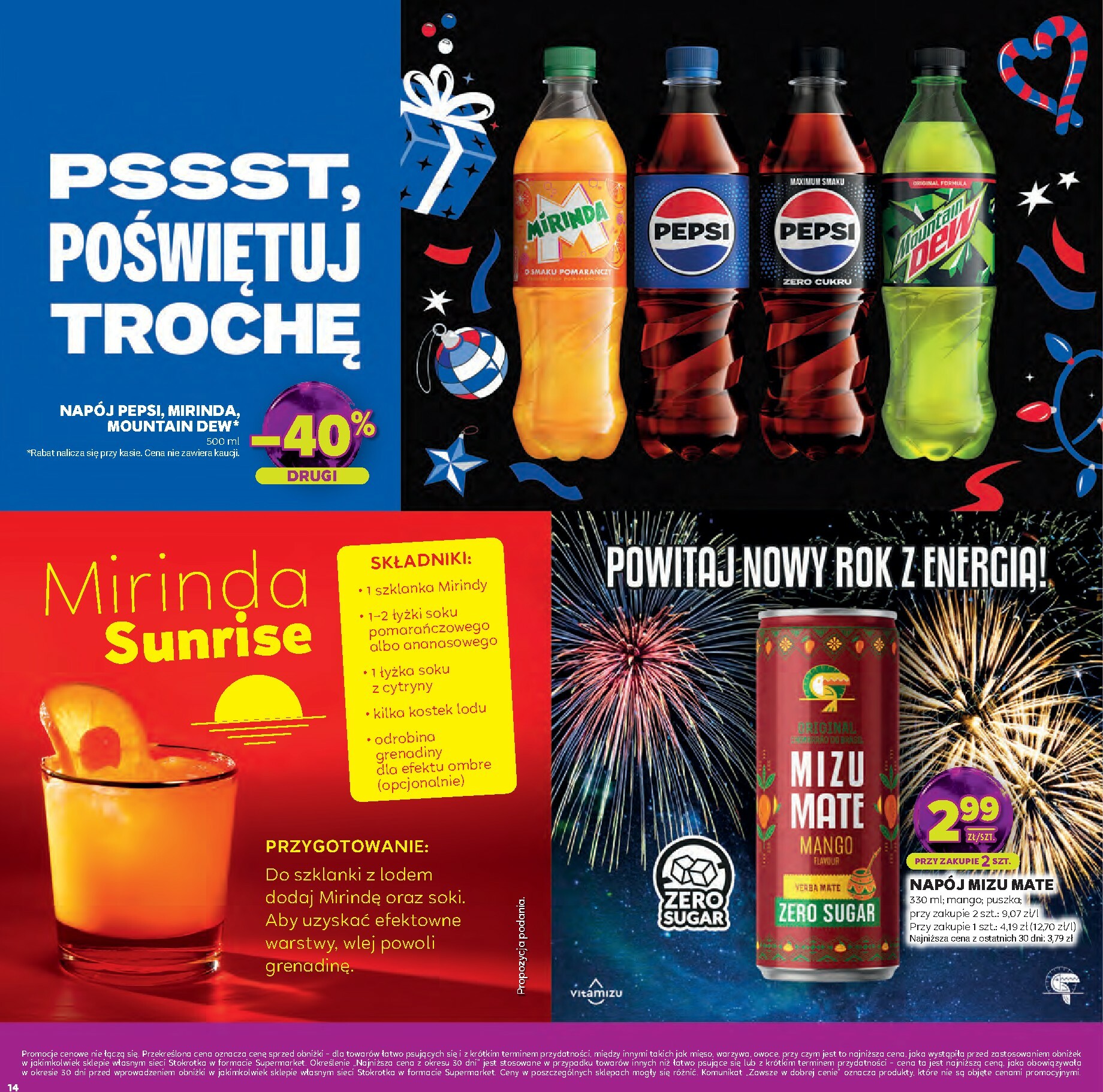 stokrotka - Gazetka Stokrotka - Katalog Sylwester - ważna od 30.12. do 14.01. - page: 14