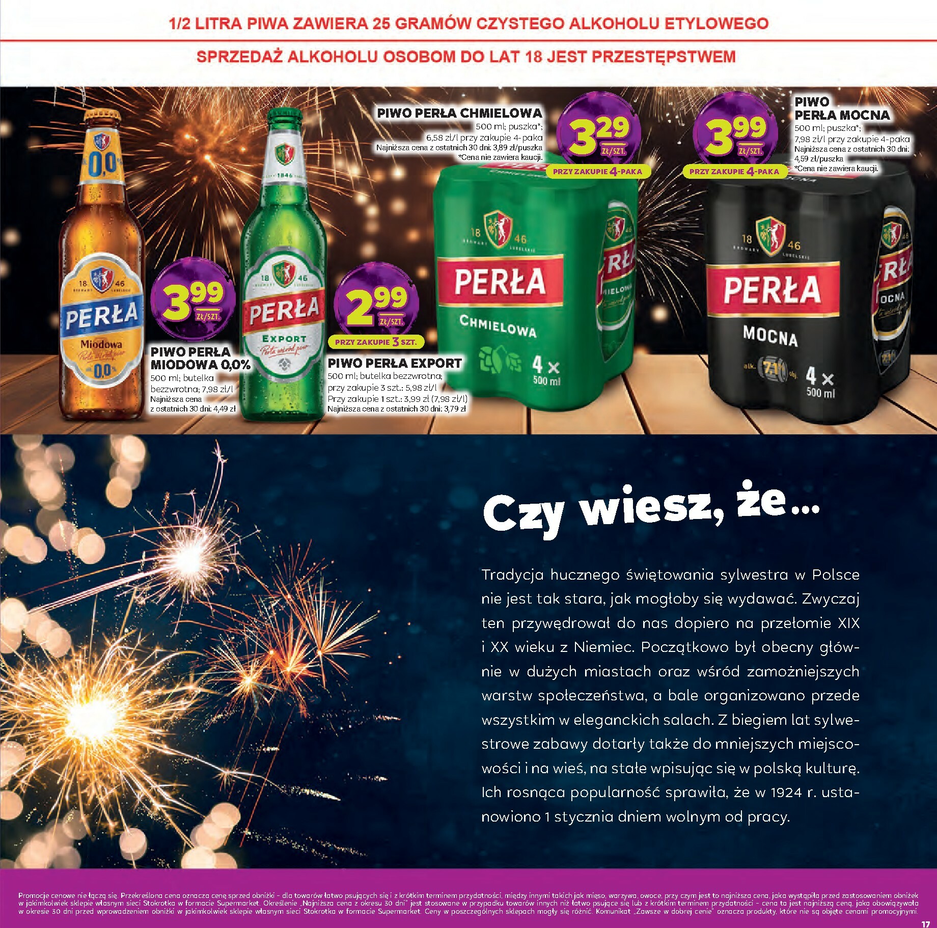 stokrotka - Gazetka Stokrotka - Katalog Sylwester - ważna od 30.12. do 14.01. - page: 17