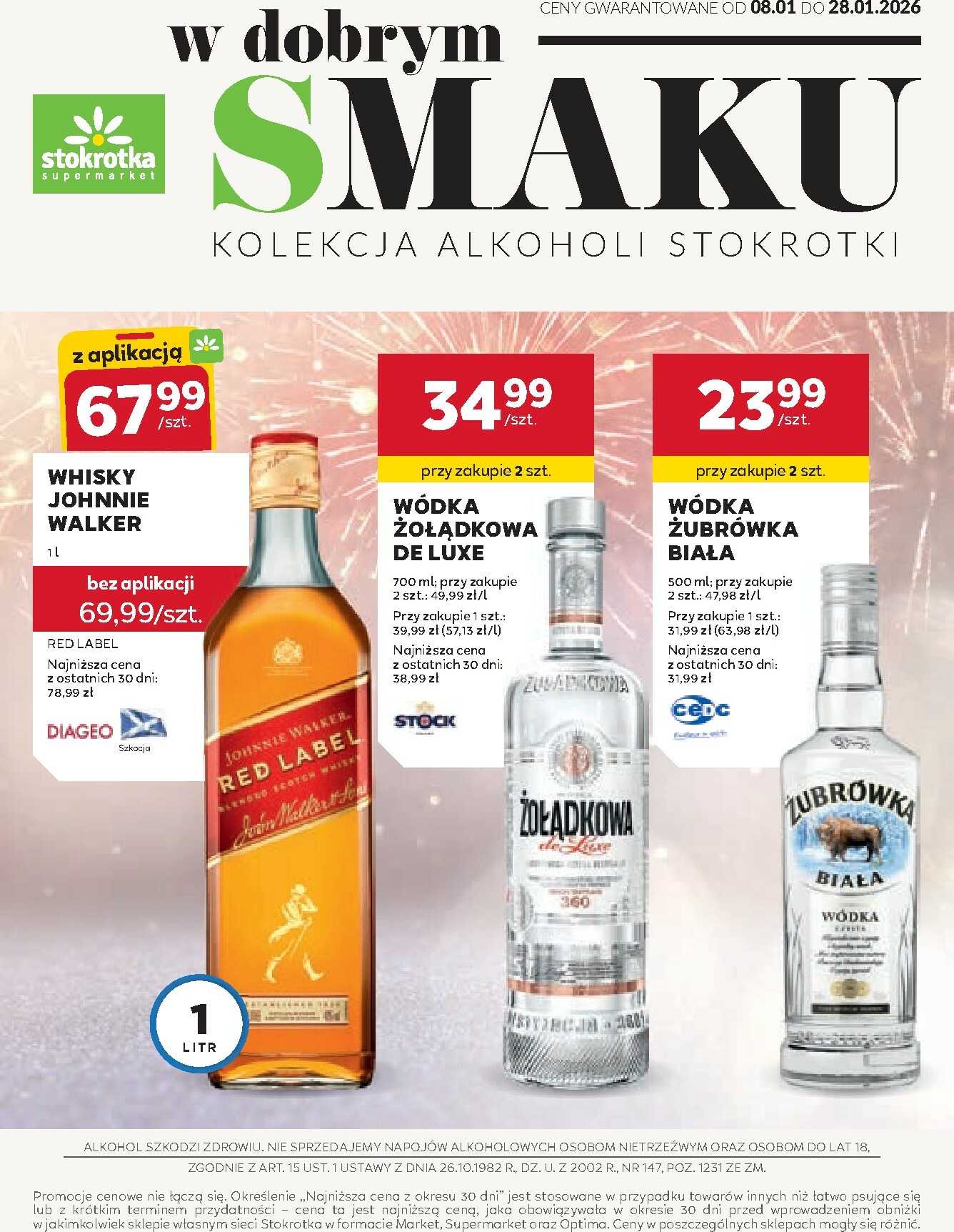 stokrotka - Gazetka Stokrotka - W dobrym smaku! - ważna od 08.01. do 28.01. - page: 1