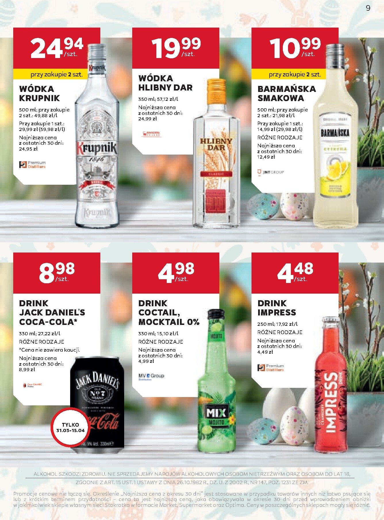 stokrotka - Gazetka Stokrotka - W dobrym smaku! - ważna od 19.03.2026 do 15.04.2026 - page: 9