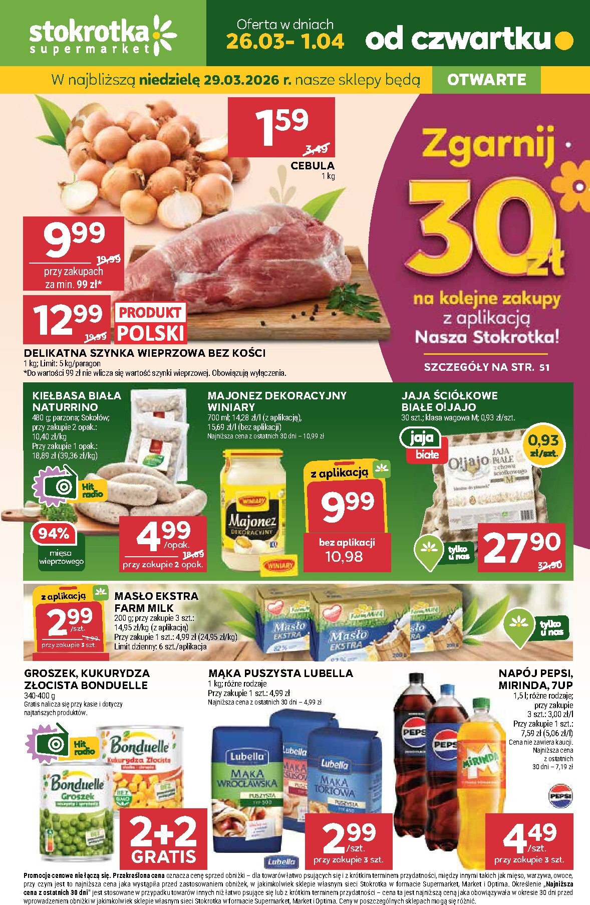 stokrotka - Gazetka Stokrotka - Supermarket - ważna od 26.03.2026 do 01.04.2026 - page: 1