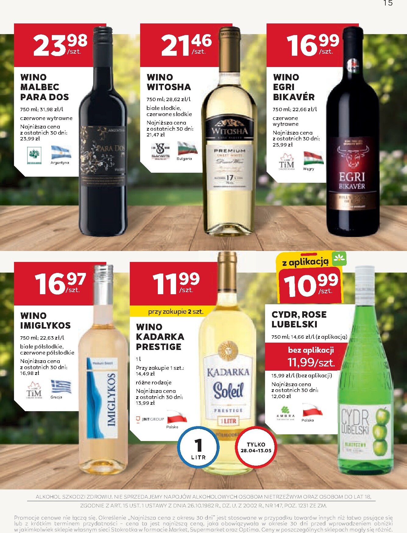 stokrotka - Aktualna gazetka Stokrotka - W dobrym smaku! ważna od 16.04.2026 do 13.05.2026 - page: 15