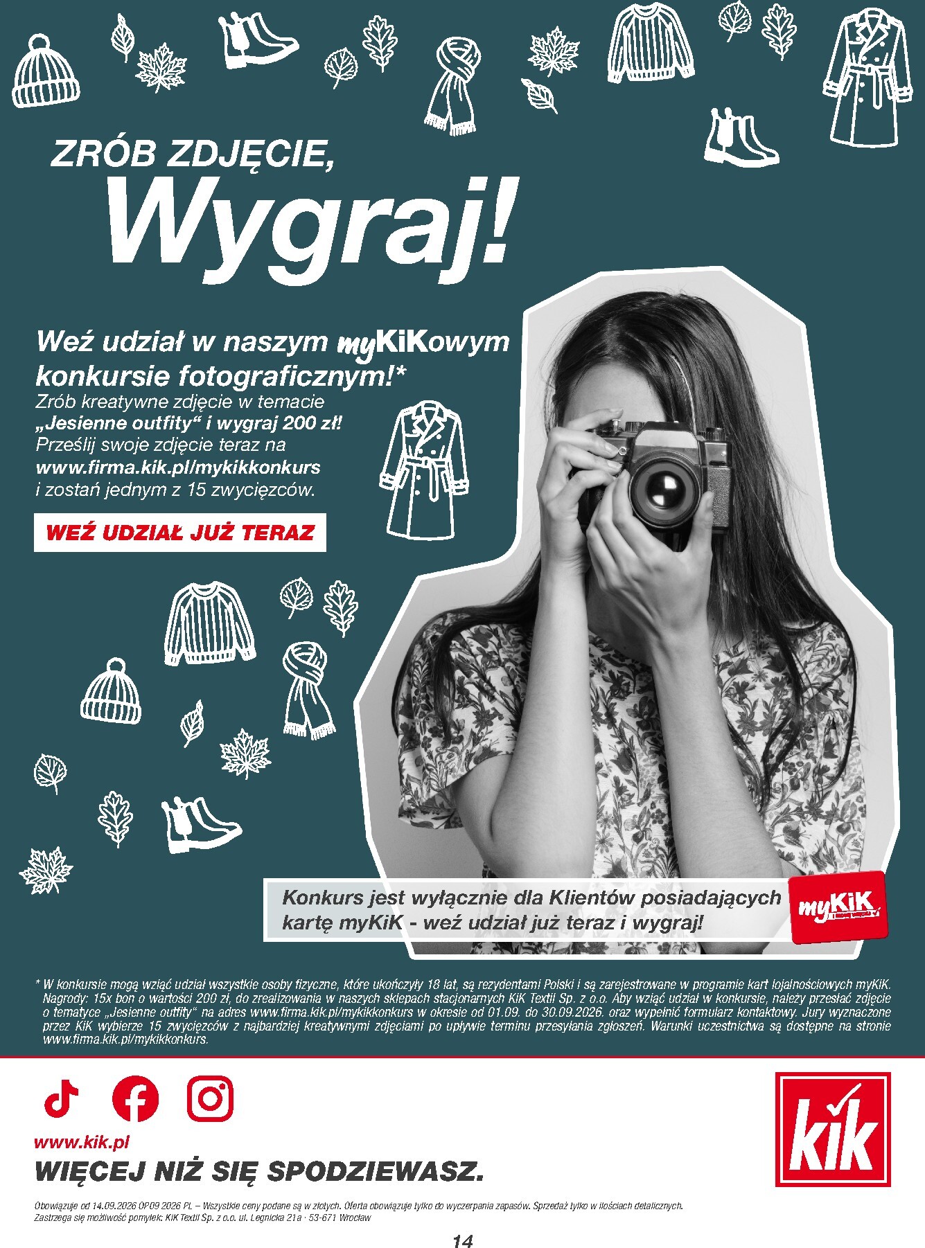 kik - Nowa gazetka KiK ważna od 14.09.2026 do 04.10.2026 - page: 14