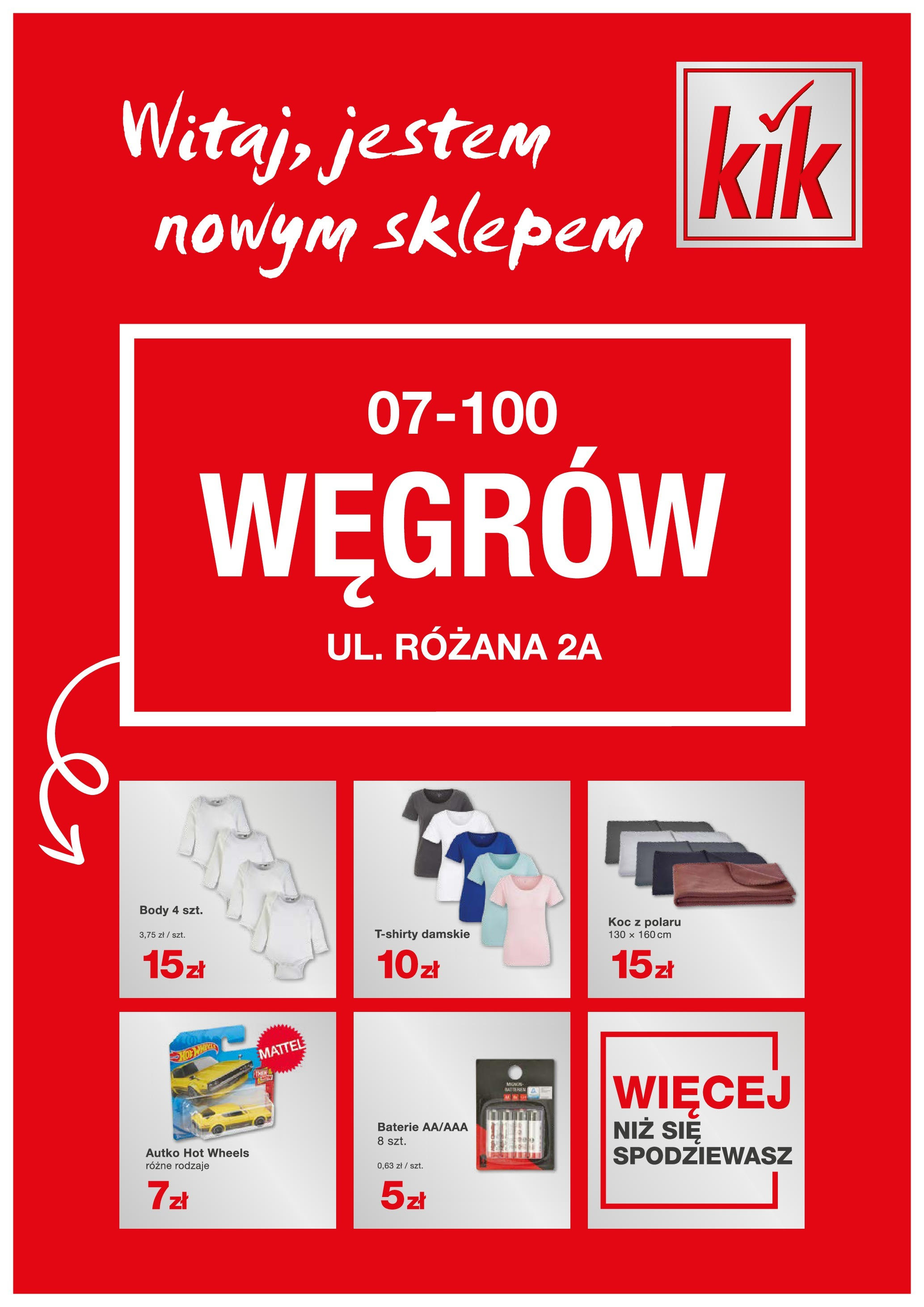 kik - Kik - Wegrów gazetka ważna od 31.12. - 05.01.