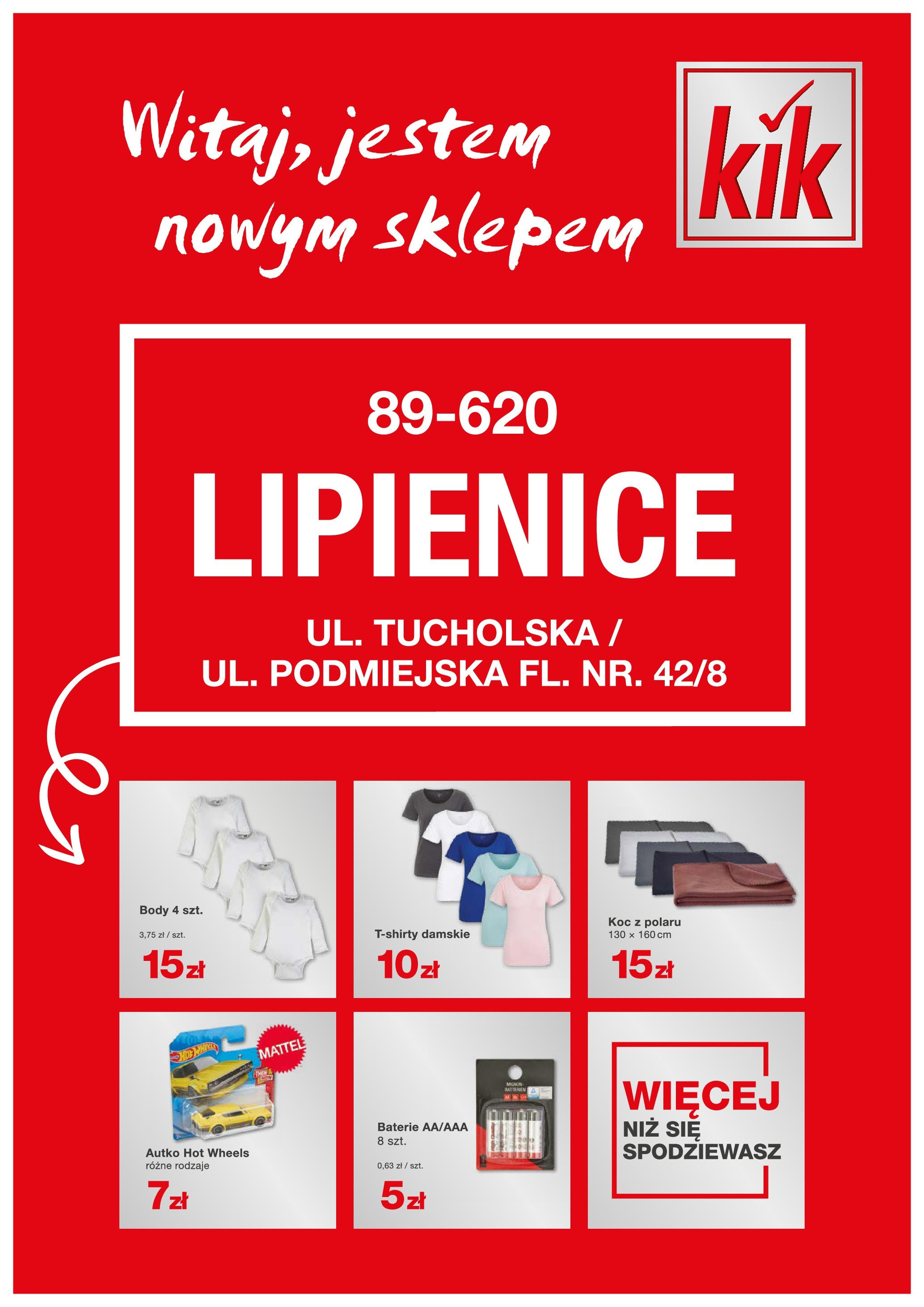 kik - Kik - Lipienice gazetka ważna od 09.01. - 14.01.