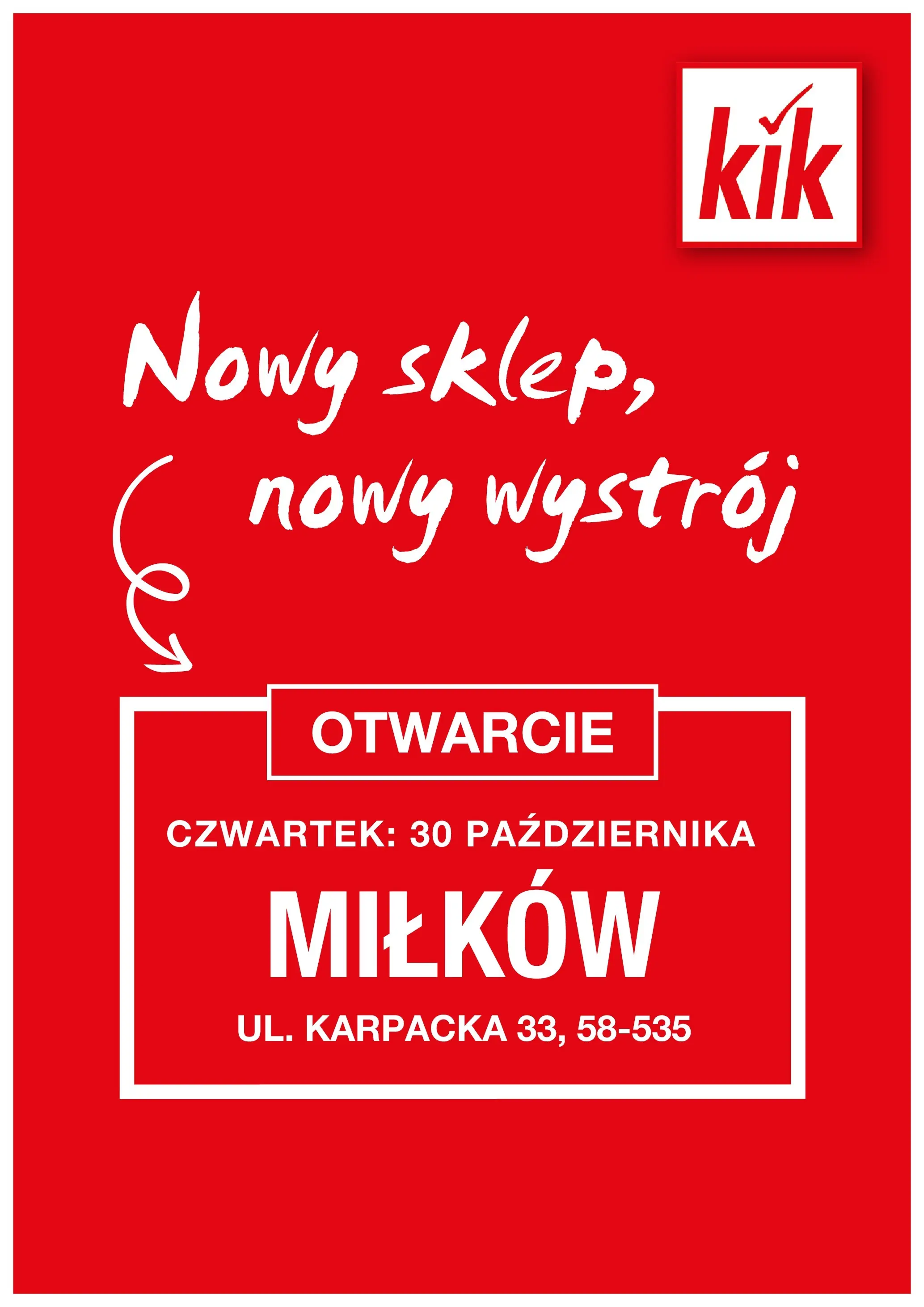 kik - Gazetka Kik - Milków - ważna od 27.10. do 30.10.