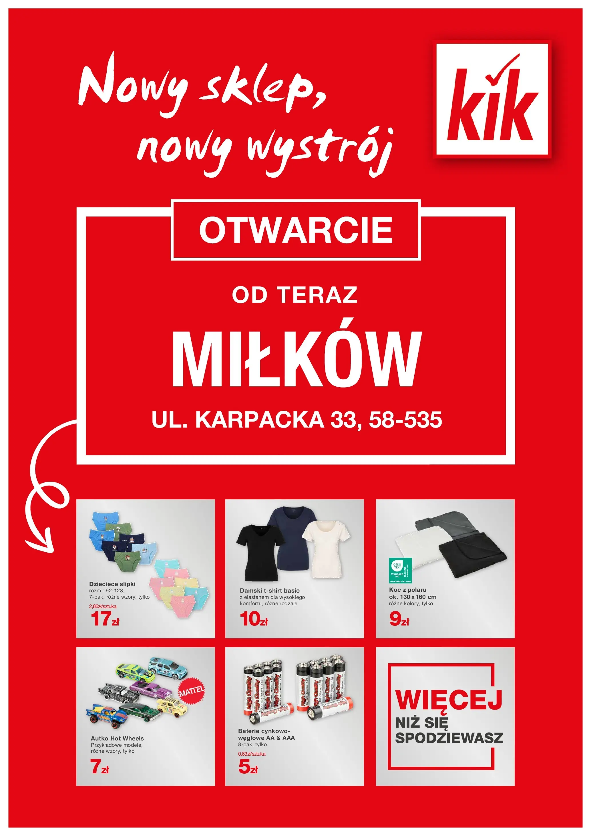 kik - Gazetka Kik - Milków - ważna od 30.10. do 02.11.