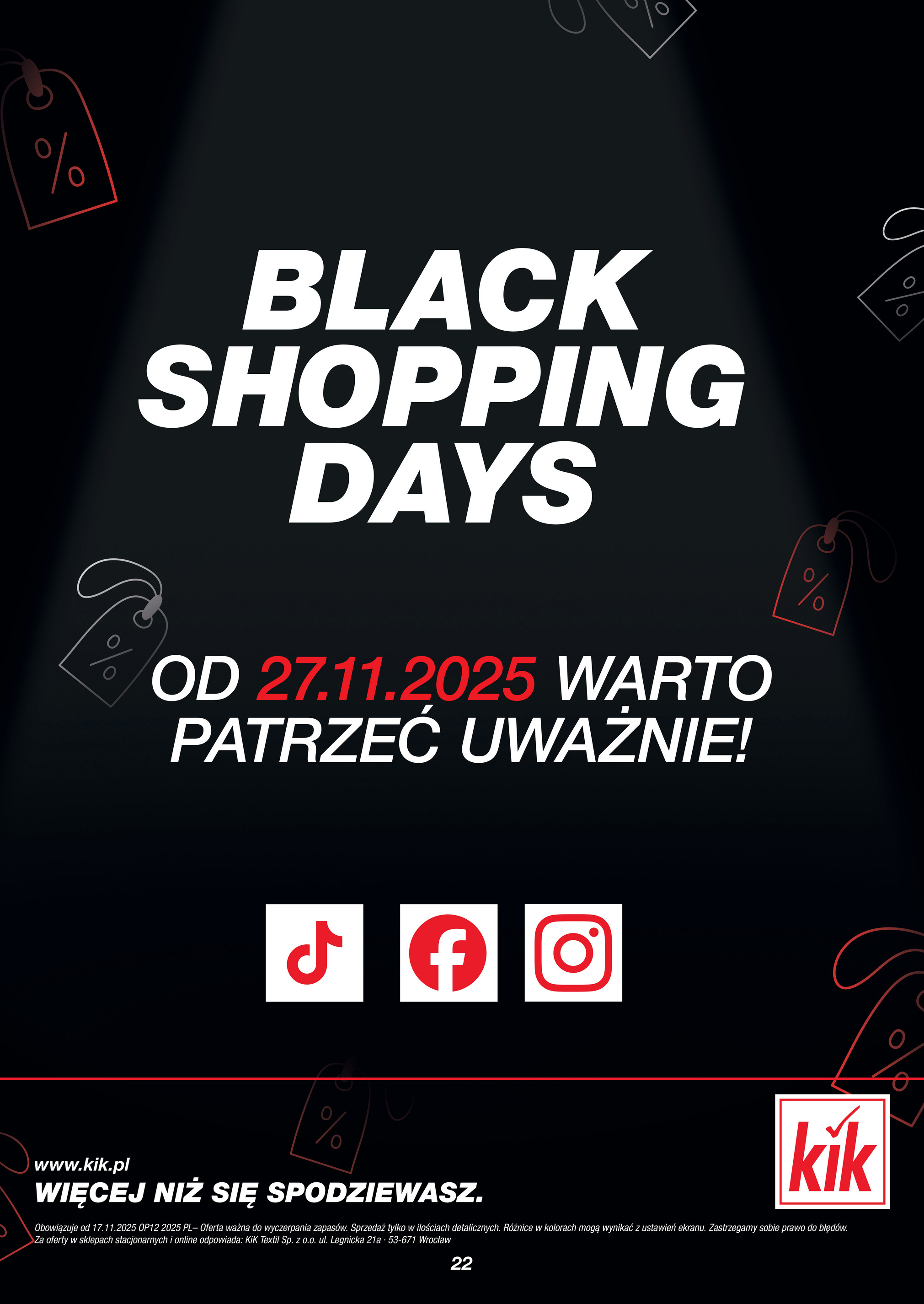 kik - Gazetka KiK - Black Friday - ważna od 17.11. do 14.12. - page: 22