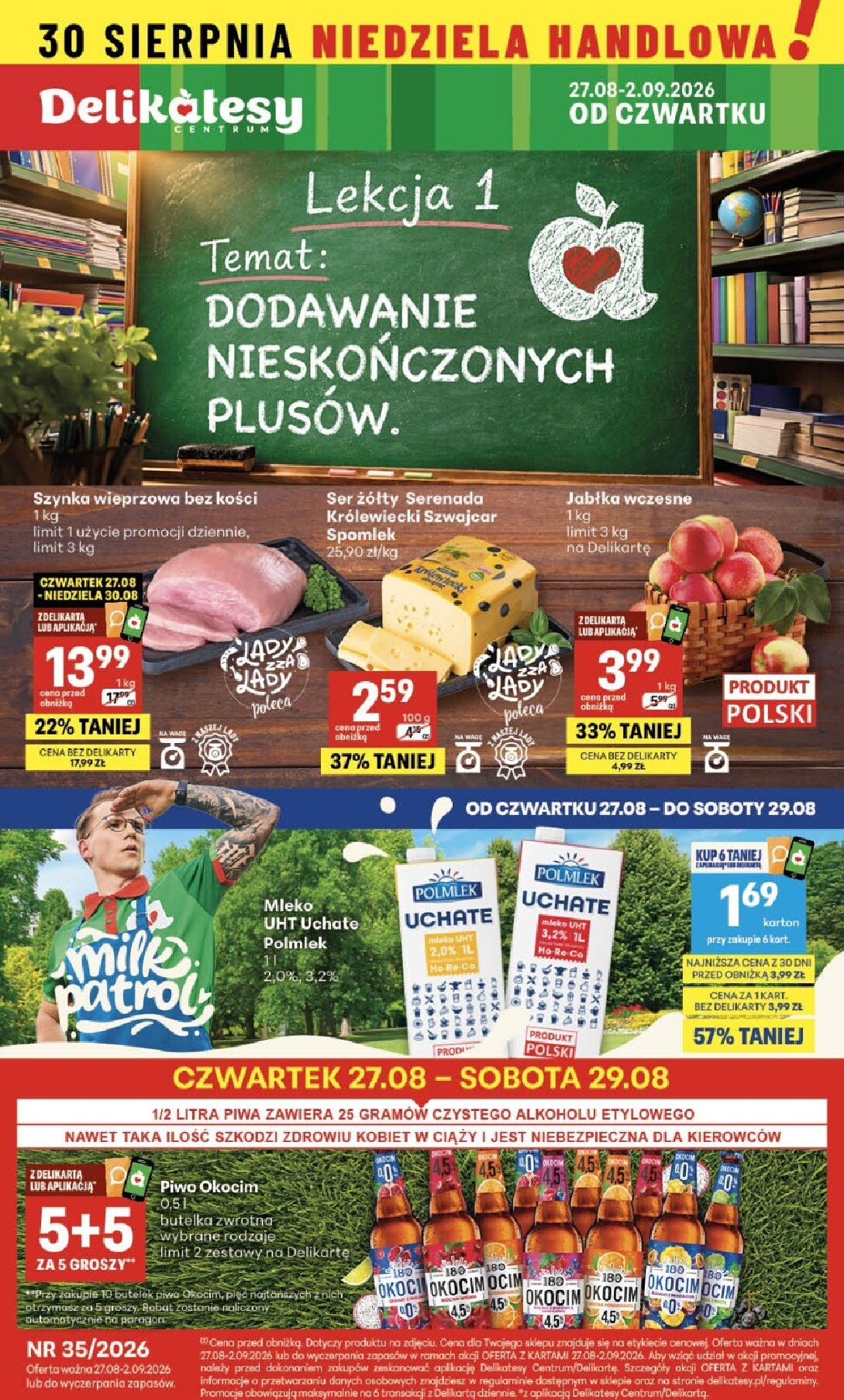 delikatesy-centrum - Nowa gazetka Delikatesy Centrum ważna od 27.08.2026 do 02.09.2026 - page: 1
