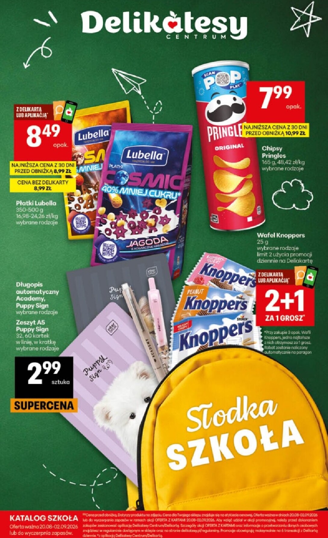 delikatesy-centrum - Aktualna gazetka Delikatesy Centrum - Katalog Szkoła ważna od 20.08.2026 do 02.09.2026 - page: 1