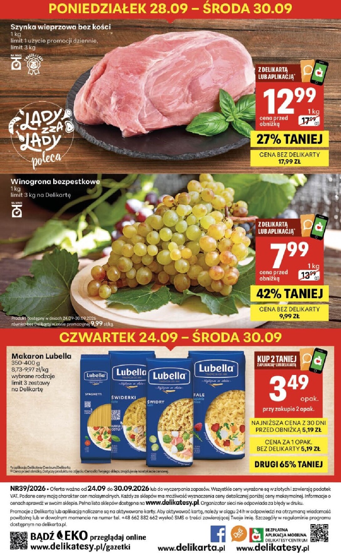 delikatesy-centrum - Nowa gazetka Delikatesy Centrum ważna od 24.09.2026 do 30.09.2026 - page: 40