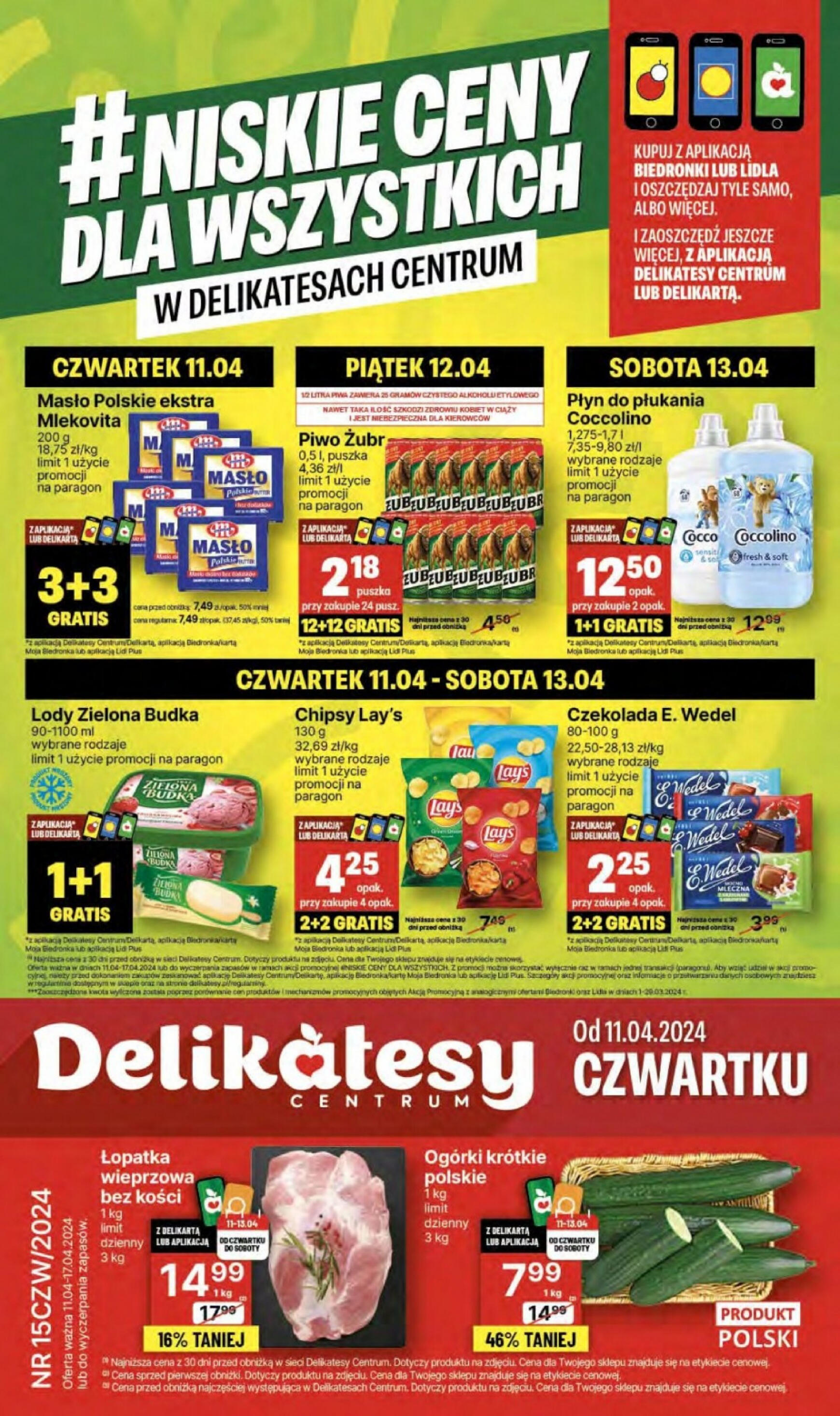 delikatesy-centrum - Delikatesy Centrum gazetka aktualna ważna od 11.04. - 17.04.