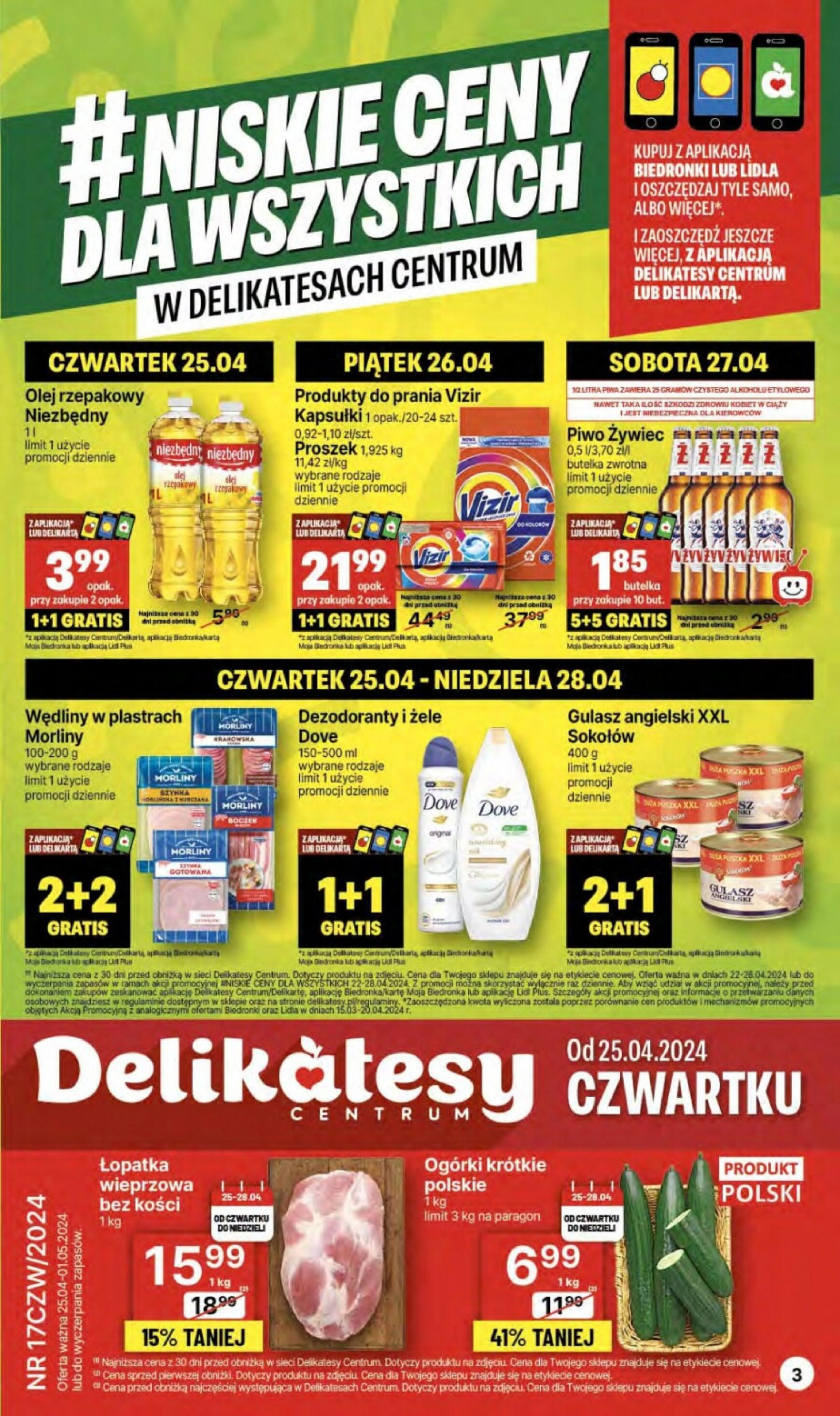 delikatesy-centrum - Delikatesy Centrum gazetka aktualna ważna od 25.04. - 01.05. - page: 3