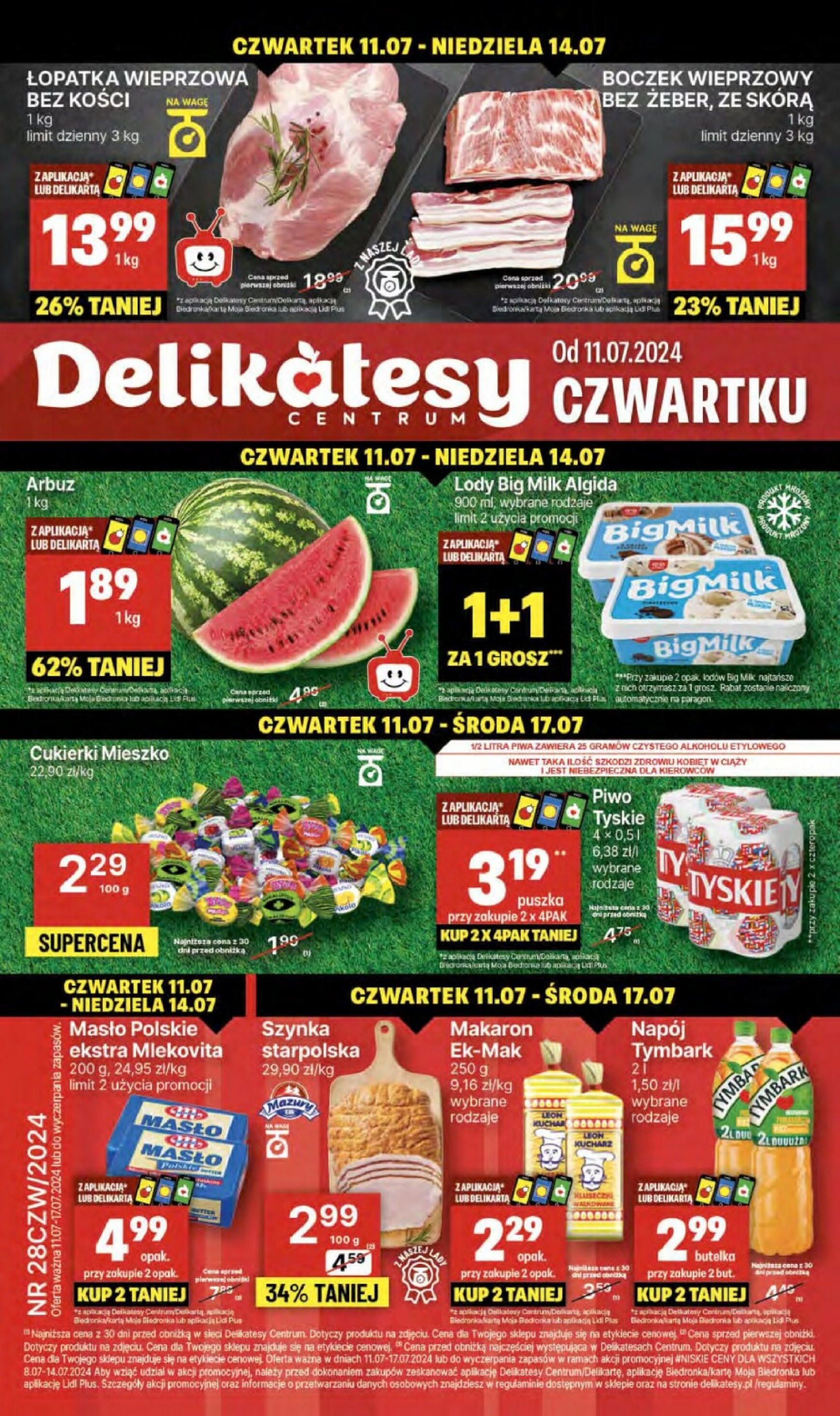 delikatesy-centrum - Delikatesy Centrum gazetka aktualna ważna od 11.07. - 17.07. - page: 1