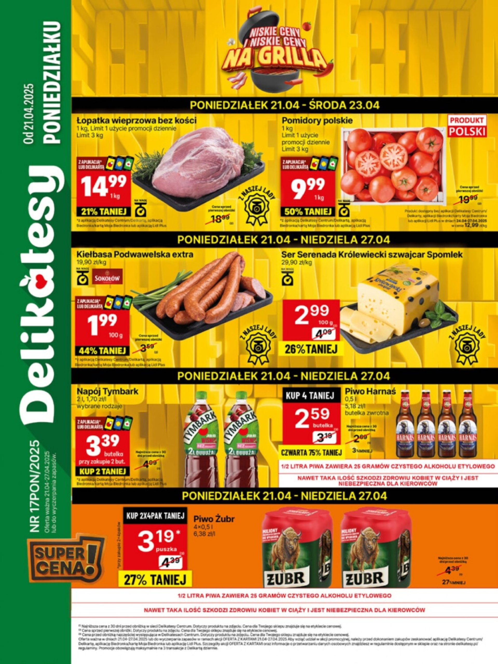 delikatesy-centrum - Delikatesy Centrum gazetka ważna od 21.04. - 27.04.