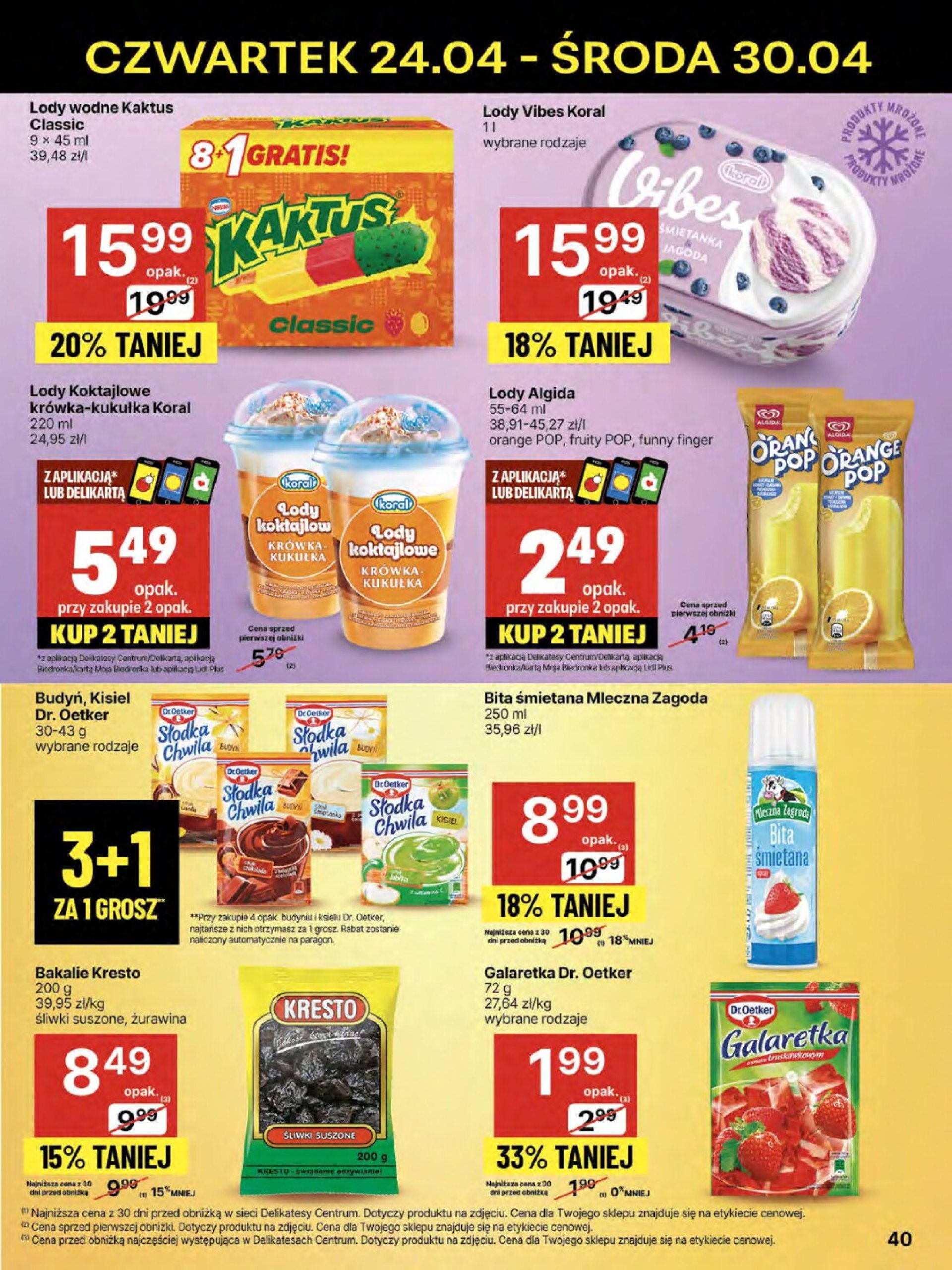 delikatesy-centrum - Delikatesy Centrum gazetka ważna od 24.04. - 30.04. - page: 40 delikatesy-centrum - Delikatesy Centrum gazetka ważna od 24.04. - 30.04. - page: 40