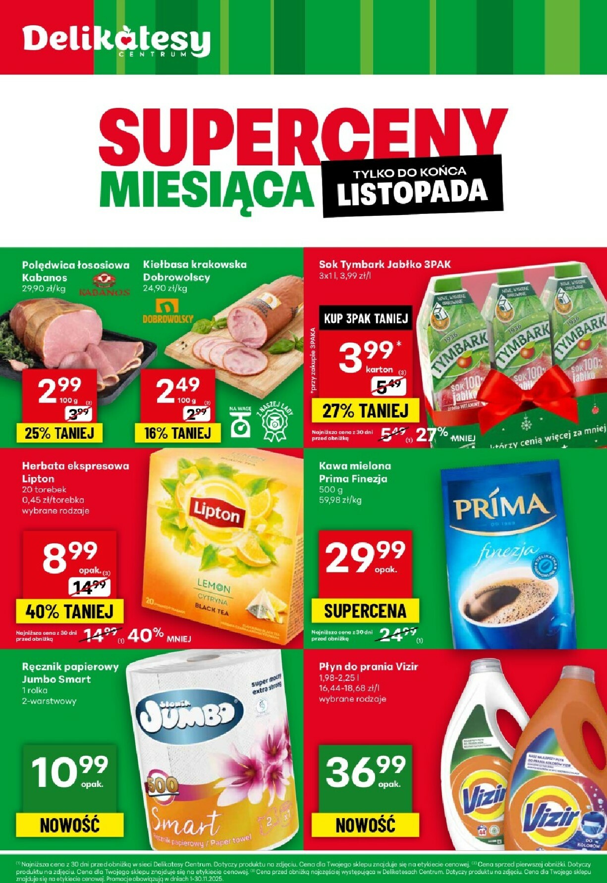 delikatesy-centrum - Gazetka Delikatesy Centrum - Ulotka Superceny Miesiąca Listopad - ważna od 01.11. do 30.11.
