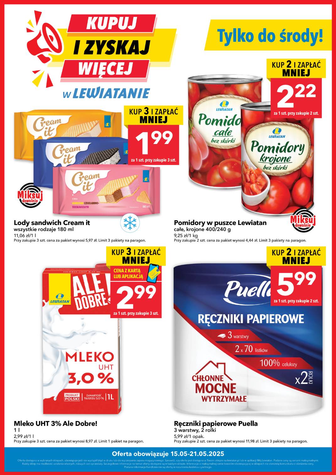 lewiatan - Lewiatan - Kupuj więcej i zyskaj! gazetka ważna od 15.05. - 21.05.