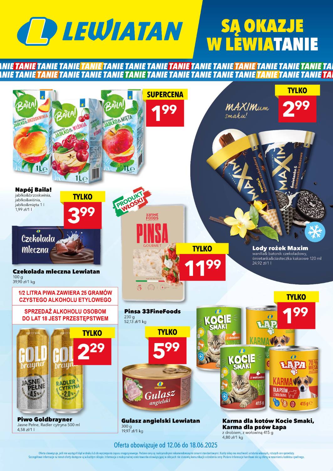 lewiatan - Gazetka Lewiatan - Są okazje w Lewiatanie ważna od 12.06. - 18.06.