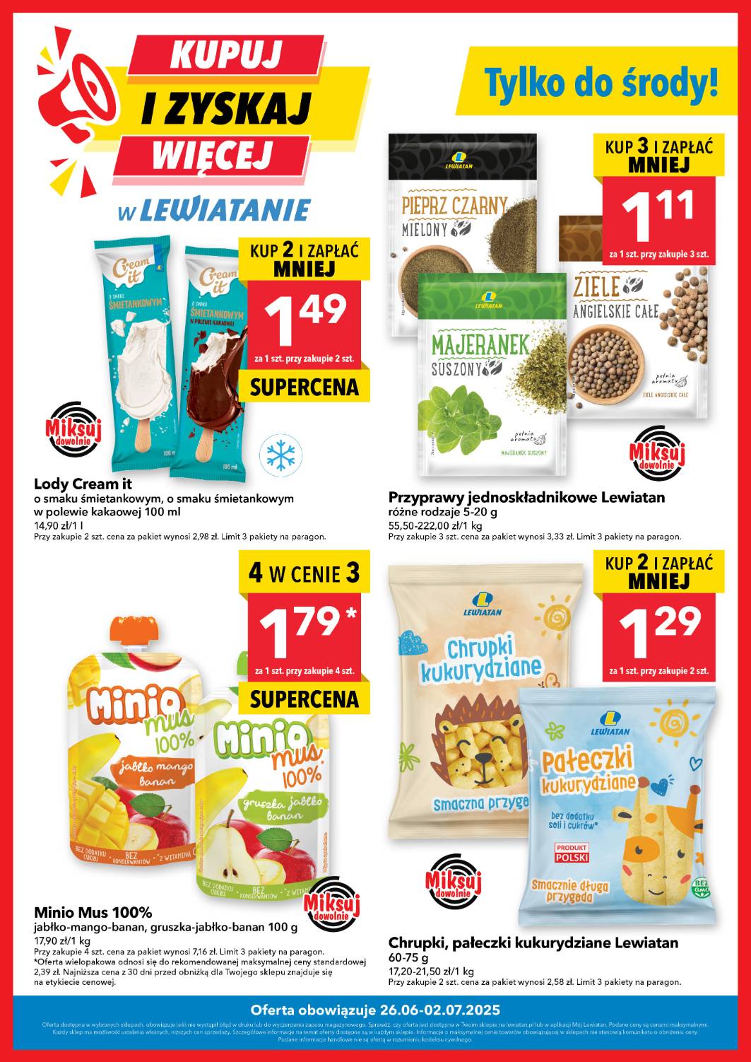 lewiatan - Gazetka Lewiatan - Kupuj więcej i zyskaj! ważna od 26.06. - 02.07.