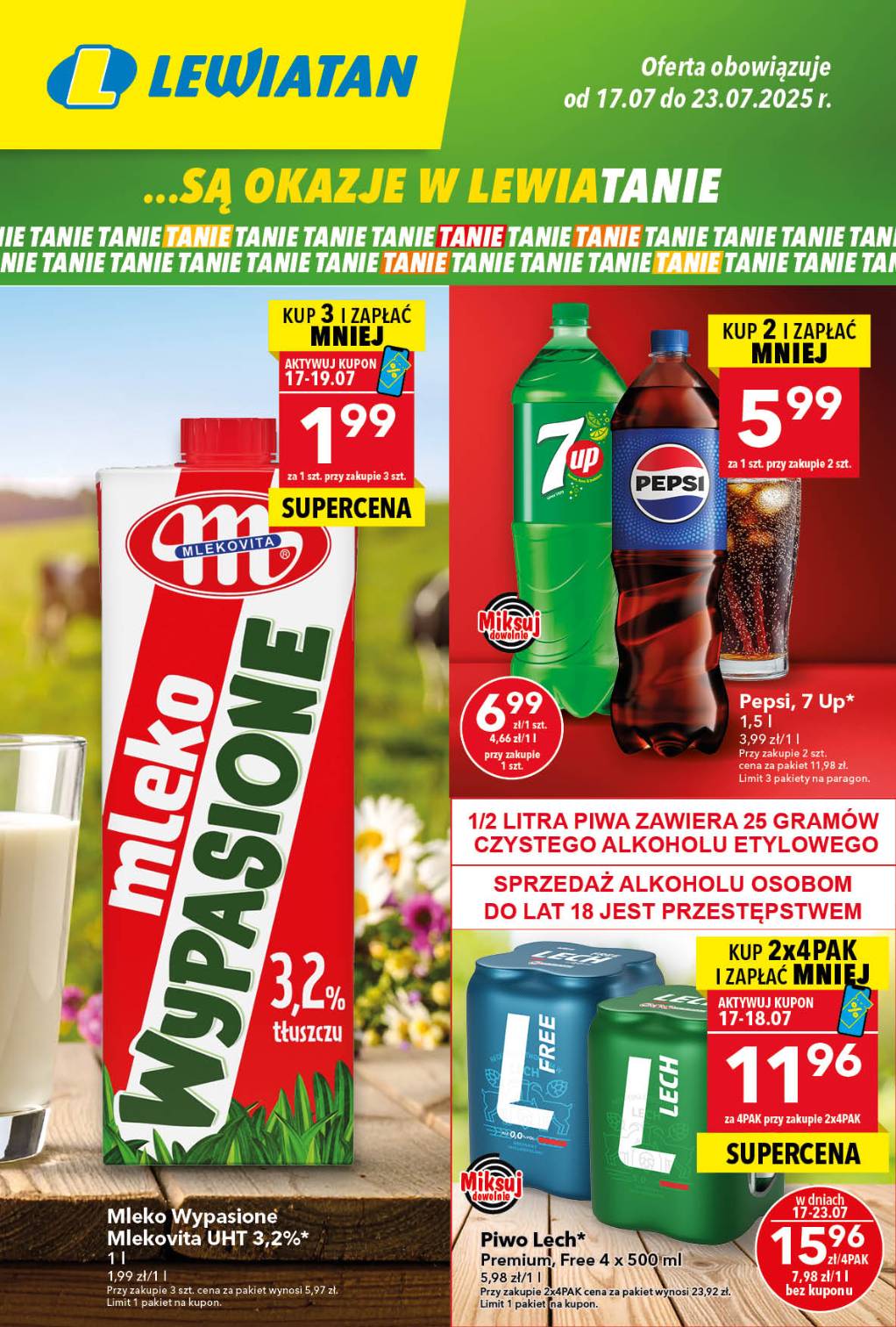 lewiatan - Gazetka Lewiatan ważna od 17.07. - 23.07. - page: 1