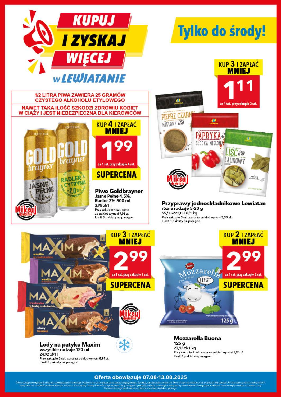 lewiatan - Gazetka Lewiatan - Kupuj i zyskaj więcej! - ważna od 07.08. do 13.08.