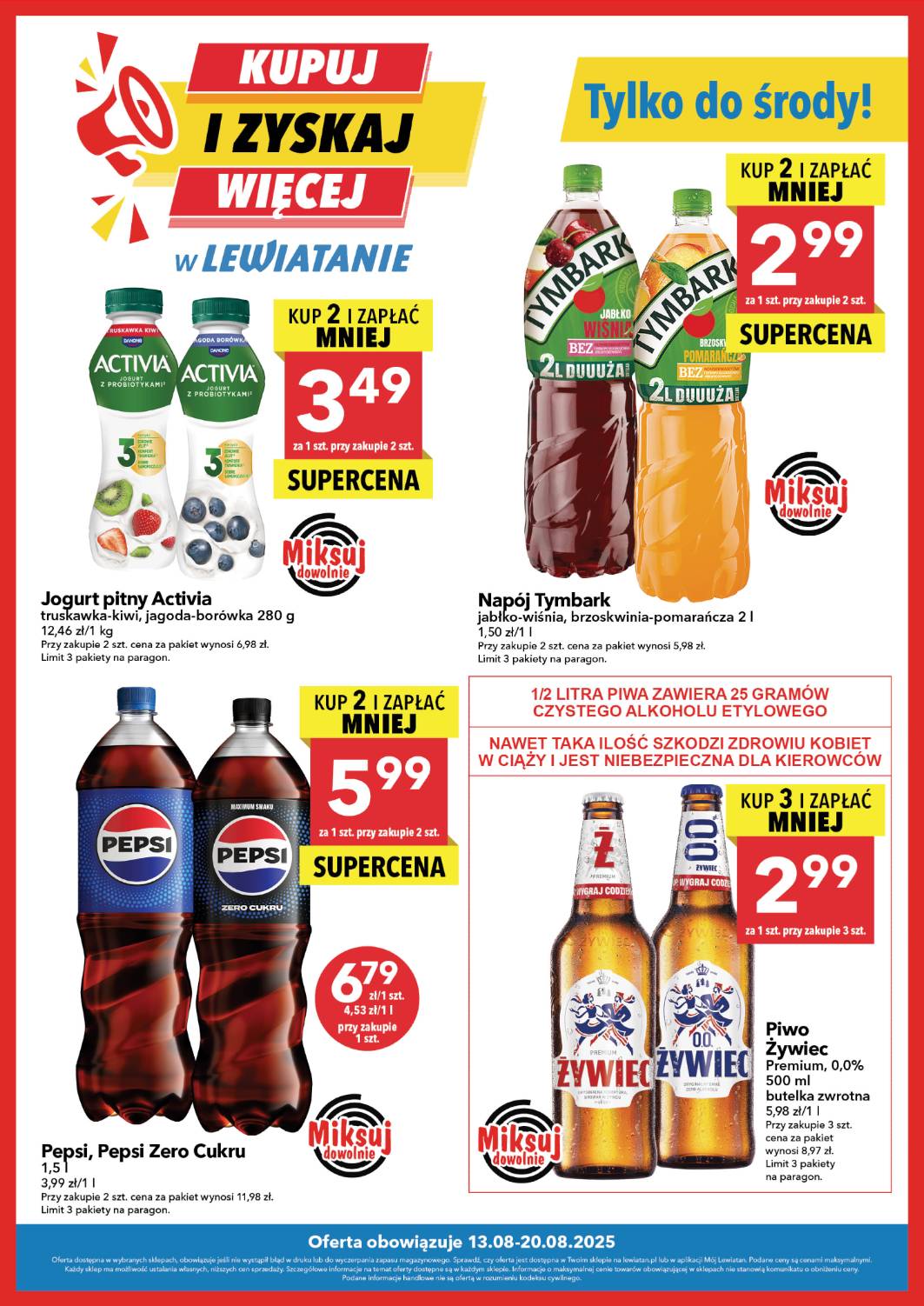 lewiatan - Gazetka Lewiatan - Kupuj i zyskaj więcej - ważna od 13.08. do 20.08.