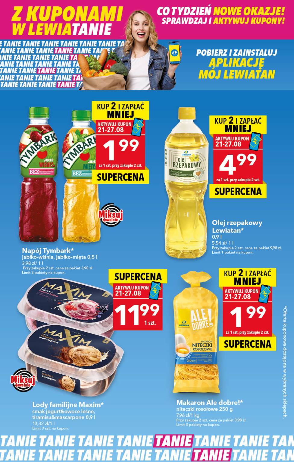 lewiatan - Gazetka Lewiatan - Z Kuponami w Lewiatanie! - ważna od 21.08. do 27.08.