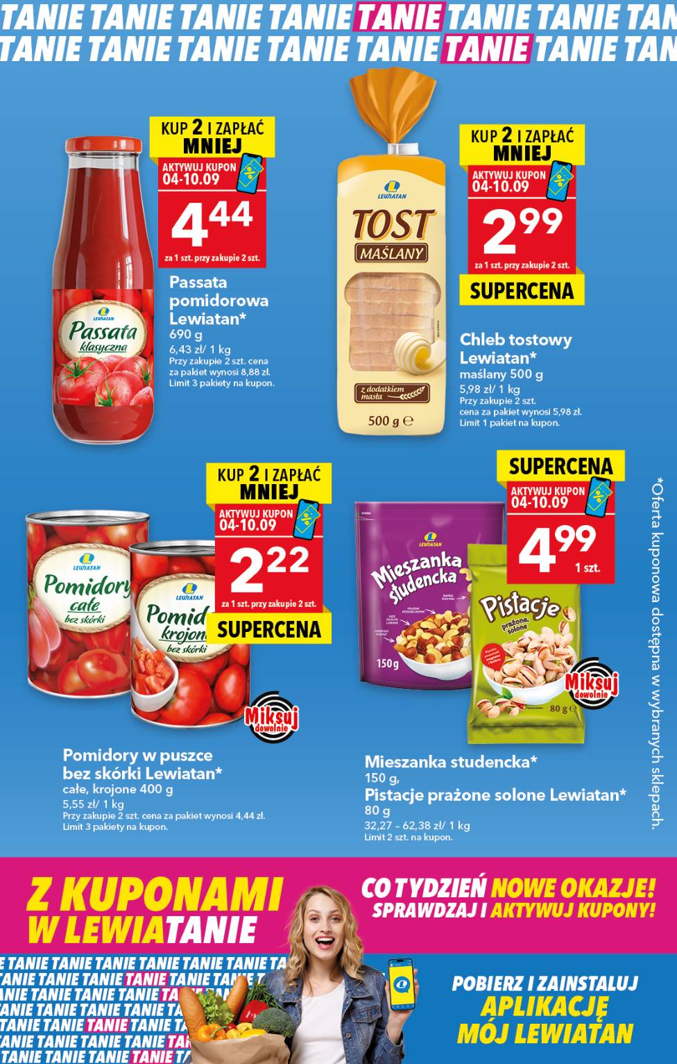 lewiatan - Gazetka Lewiatan - Z Kuponami w Lewiatanie! - ważna od 04.09. do 10.09.