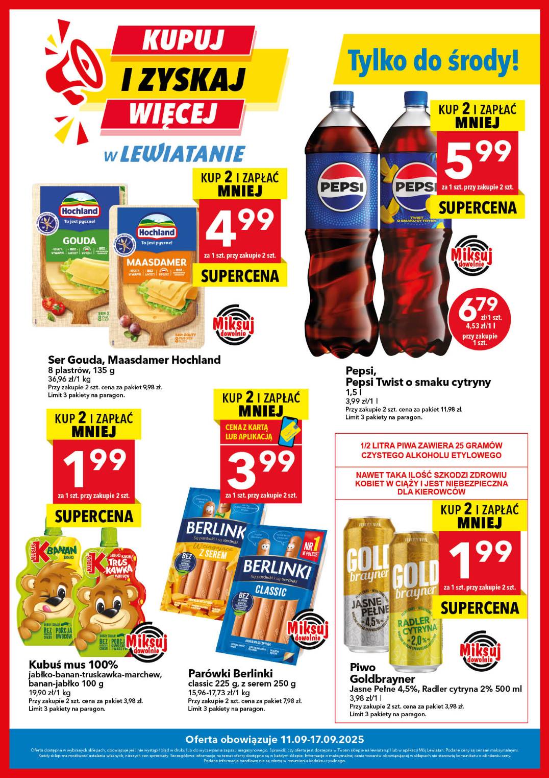 lewiatan - Gazetka Lewiatan - Kupuj i zyskaj więcej - ważna od 11.09. do 17.09.