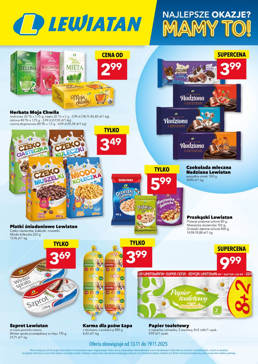 lewiatan - Gazetka Lewiatan - Są okazje w Lewiatanie - ważna od 13.11. do 19.11. - page: 1