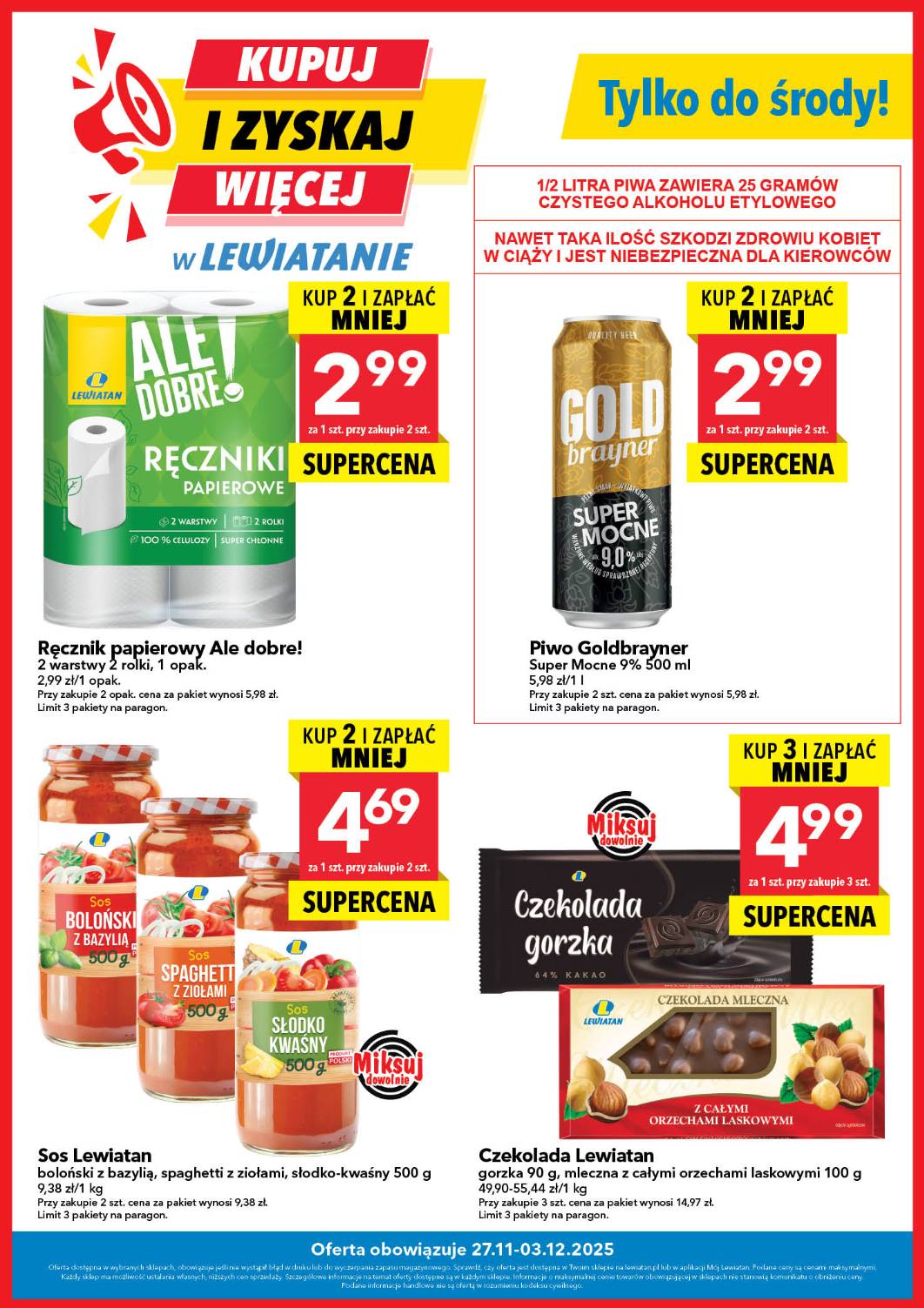 lewiatan - Gazetka Lewiatan - Kupuj i zyskaj więcej! - ważna od 27.11. do 03.12.