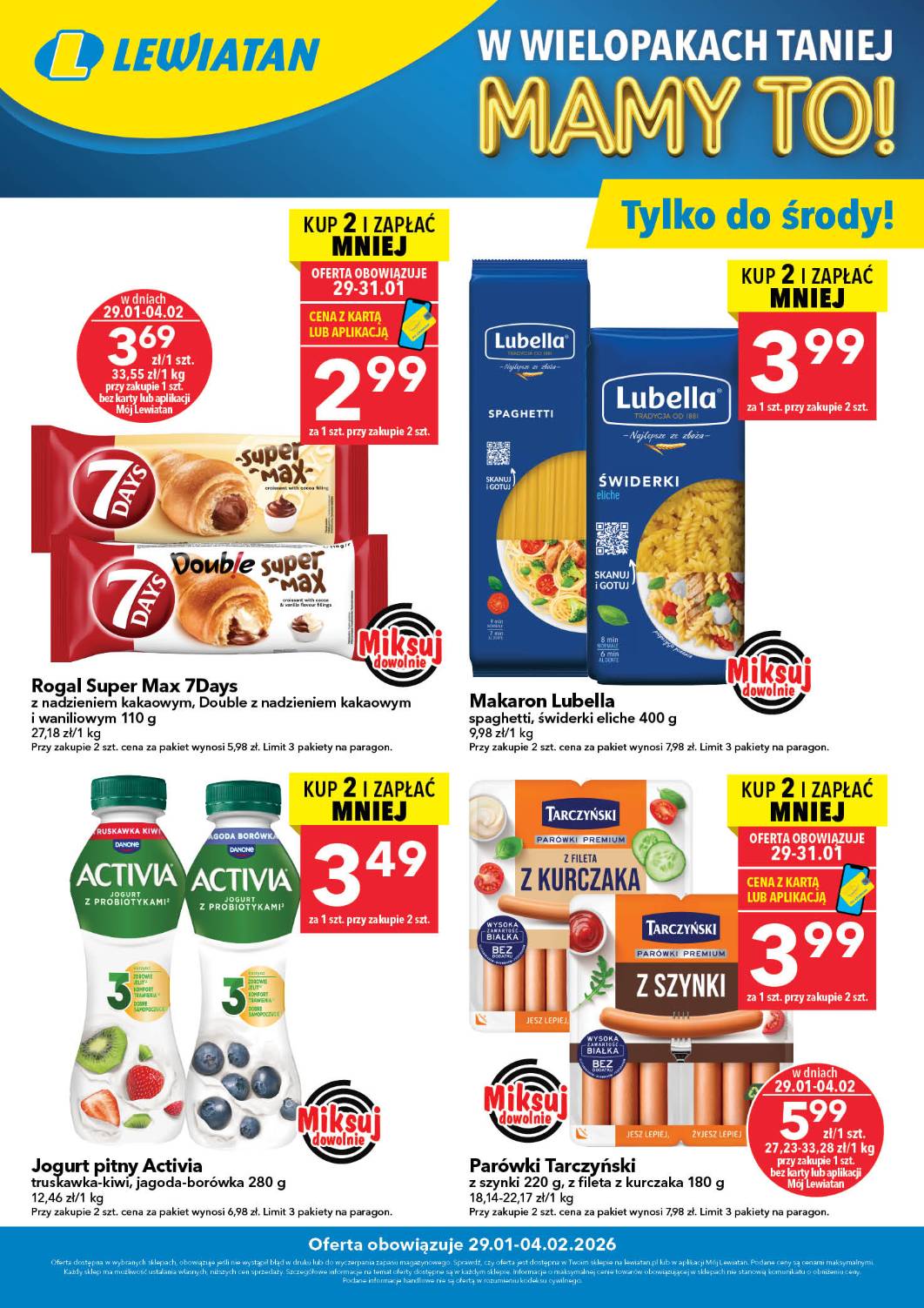 lewiatan - Gazetka Lewiatan - W wielopakach taniej - ważna od 29.01. do 04.02.