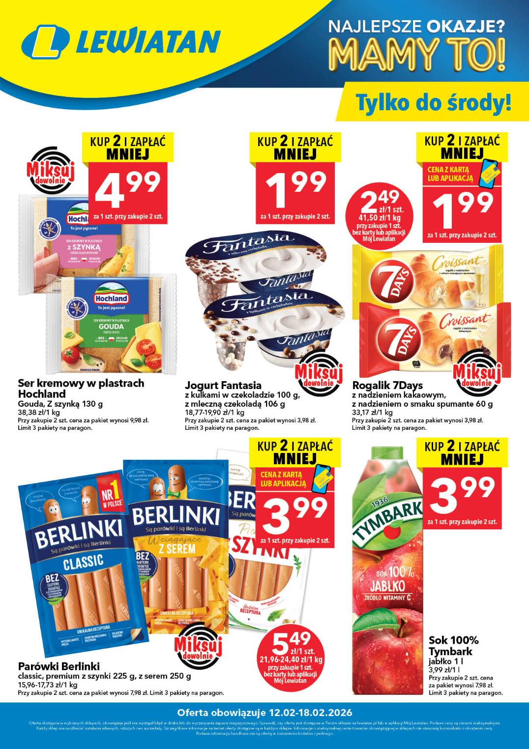 lewiatan - Gazetka Lewiatan - W wielopakach taniej - ważna od 12.02.2026 do 18.02.2026