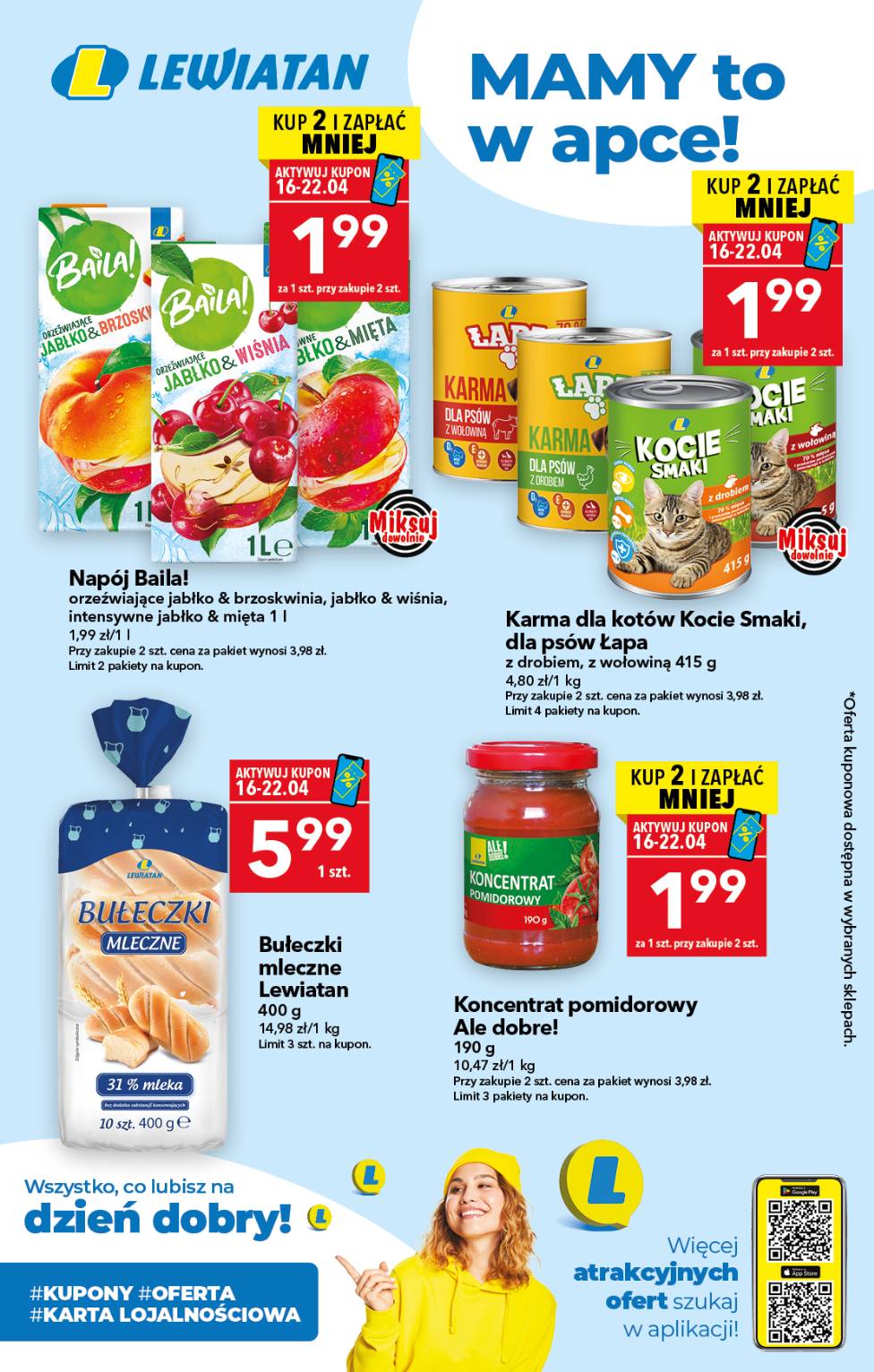 lewiatan - Nowa gazetka Lewiatan - Mamy to w apce! ważna od 16.04.2026 do 22.04.2026