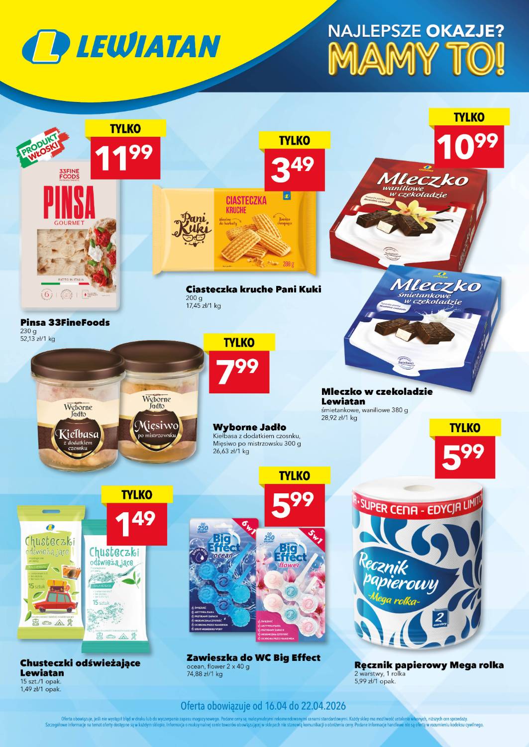 lewiatan - Nowa gazetka Lewiatan - Mamy to w Lewiatanie ważna od 16.04.2026 do 22.04.2026 - page: 1