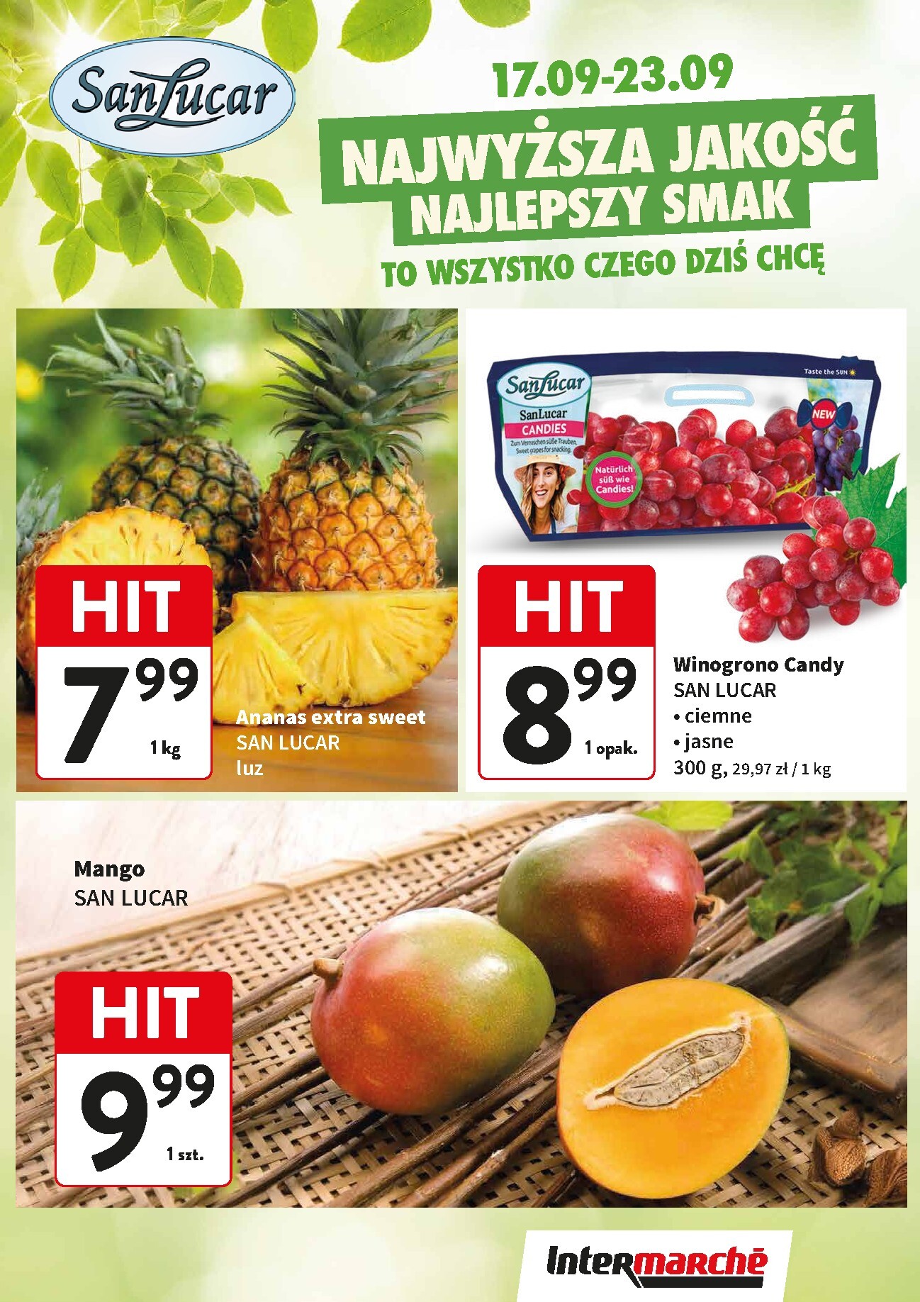 intermarche - Aktualna gazetka Intermarché - Świeży Hit ważna od 17.09.2026 do 23.09.2026 - page: 1