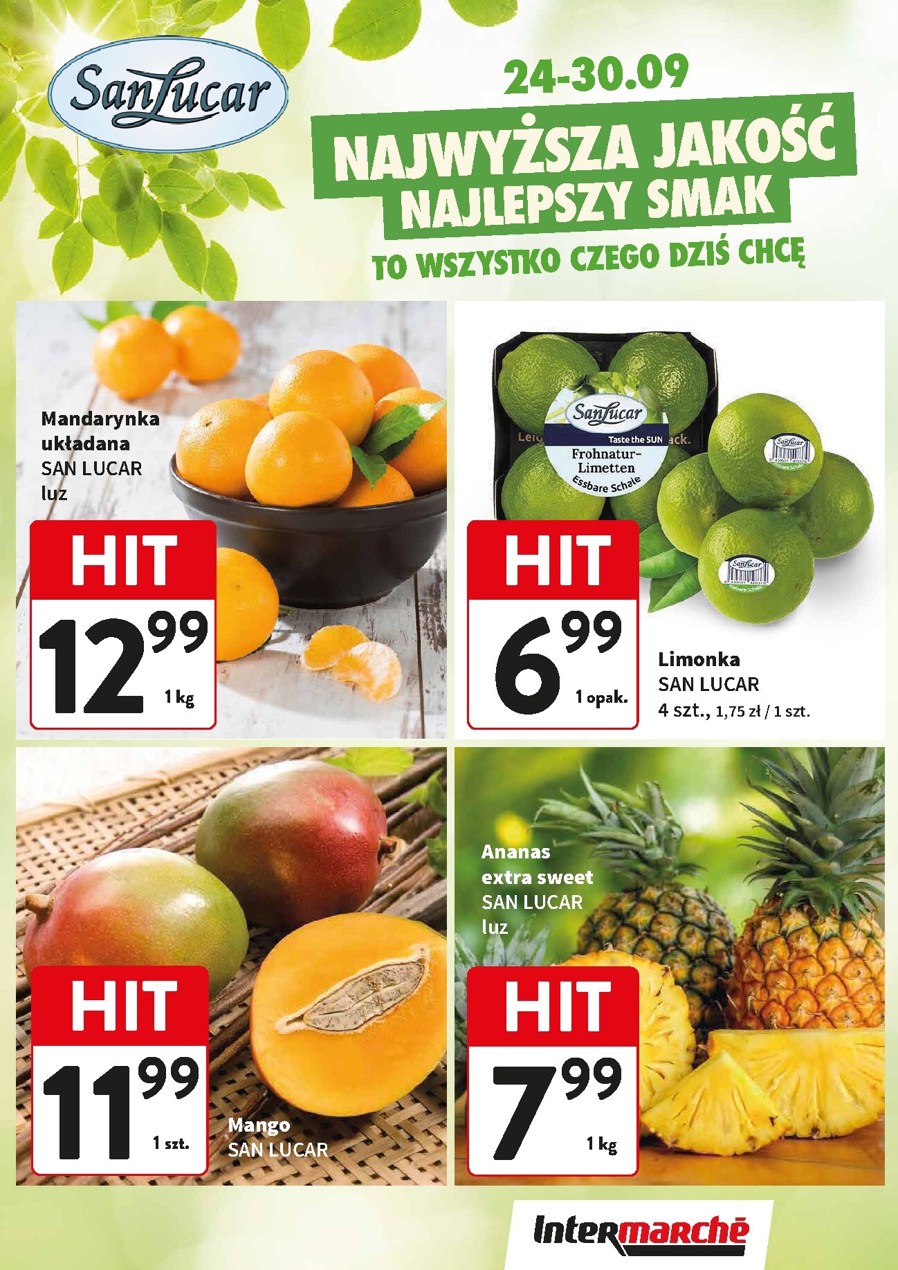 intermarche - Aktualna gazetka Intermarché - Świeży Hit ważna od 24.09.2026 do 30.09.2026