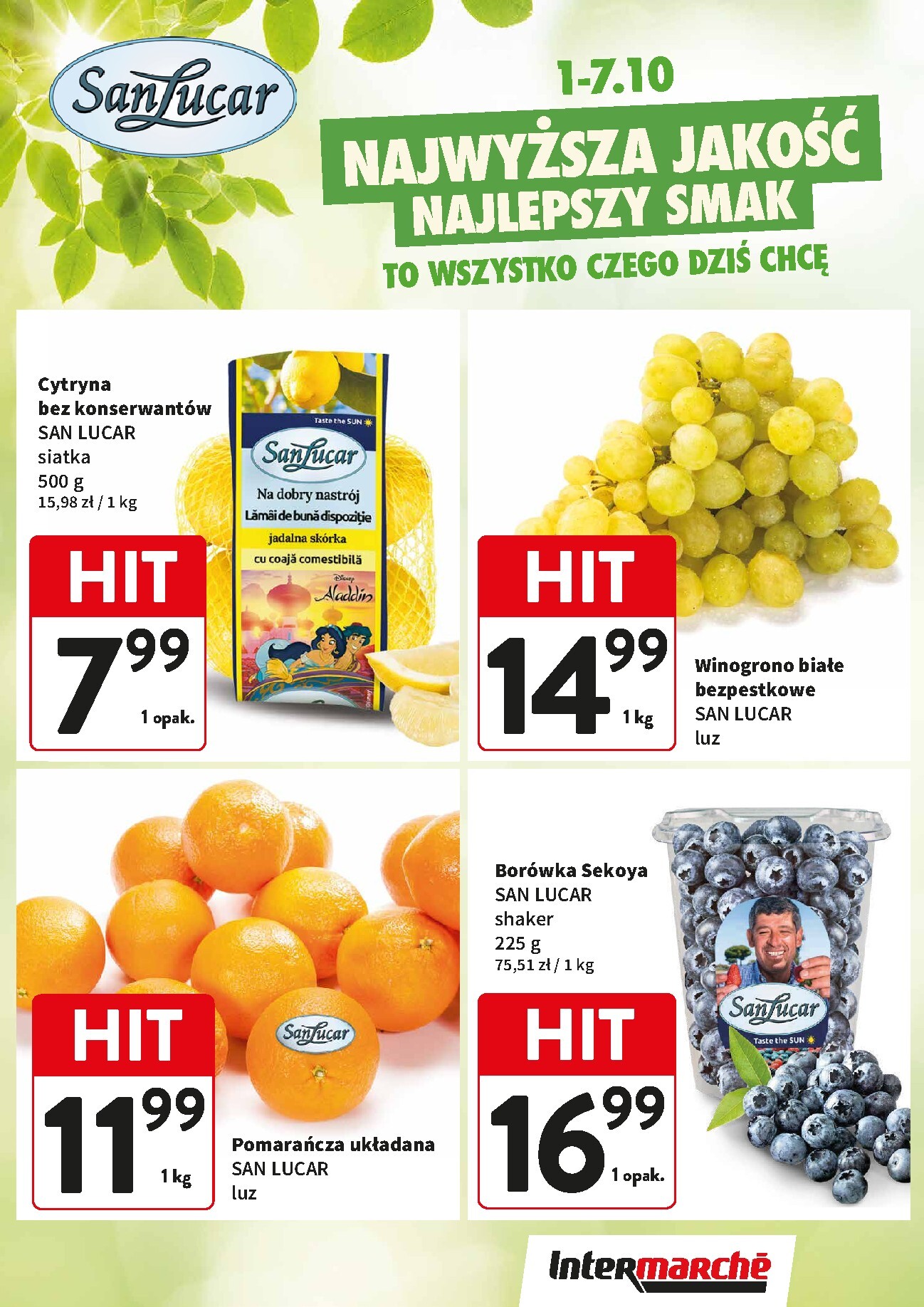 intermarche - Aktualna gazetka Intermarché - Świeży Hit ważna od 01.10.2026 do 07.10.2026 - page: 1