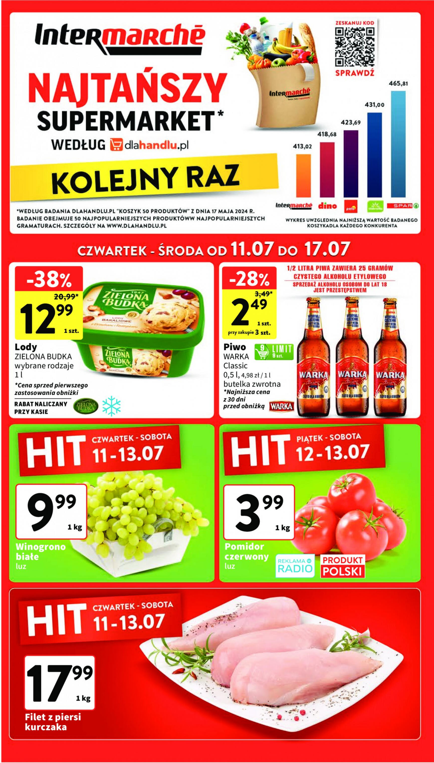 intermarche - Intermarché gazetka aktualna ważna od 11.07. - 17.07. - page: 1