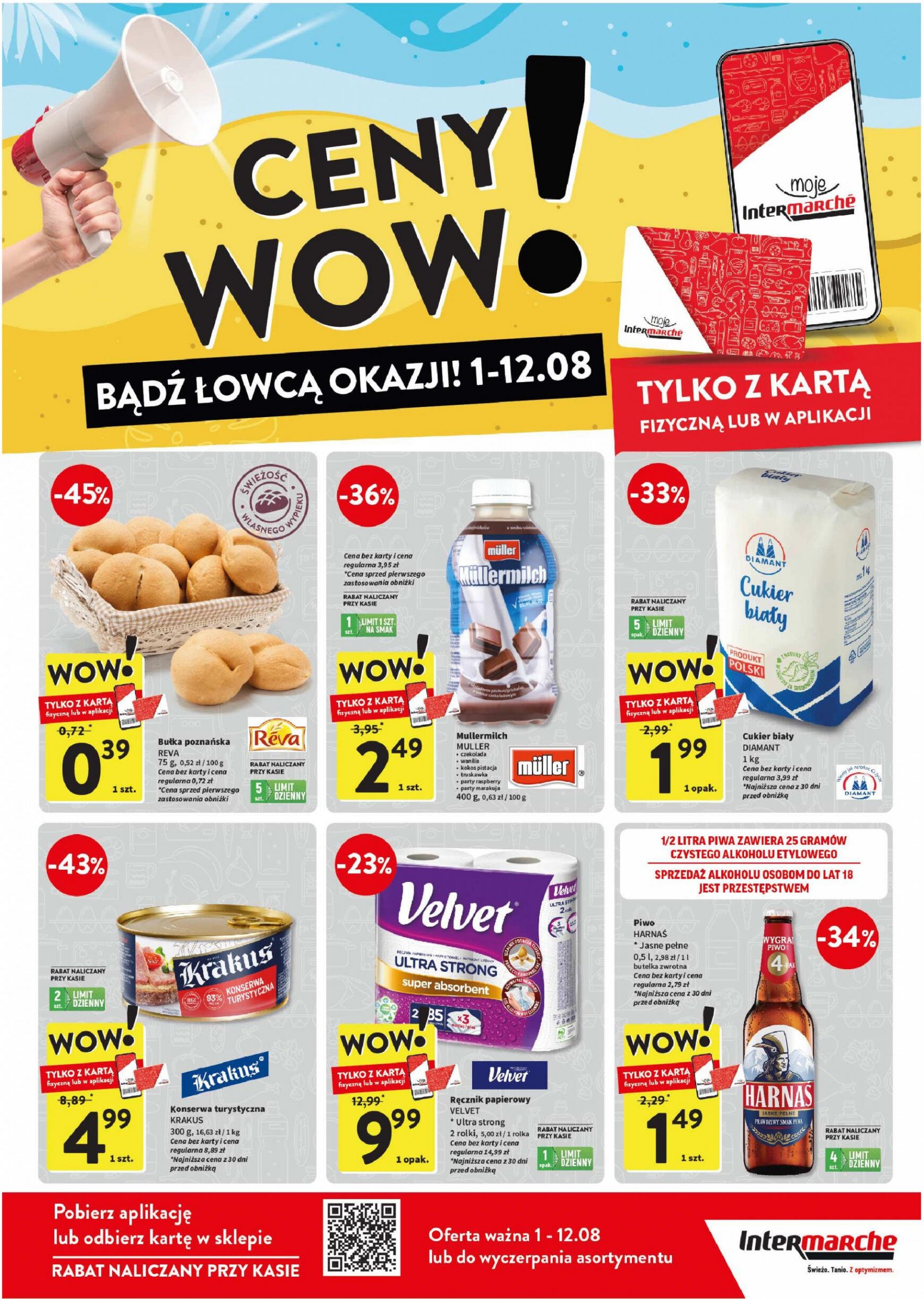 intermarche - Intermarché - Ceny Wow gazetka aktualna ważna od 01.08. - 12.08. - page: 1