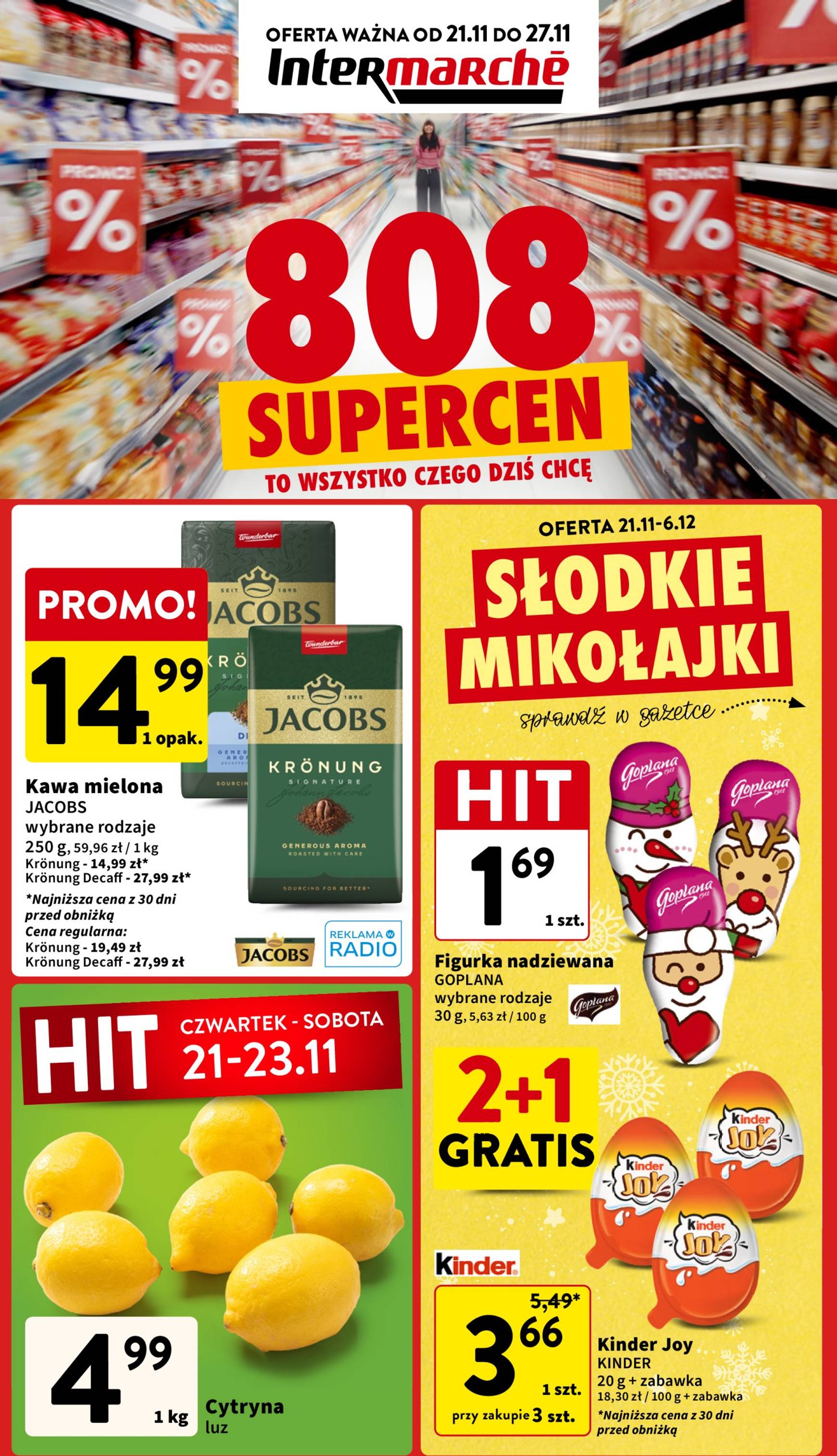 intermarche - Intermarché gazetka ważna od 21.11. - 27.11. - page: 1