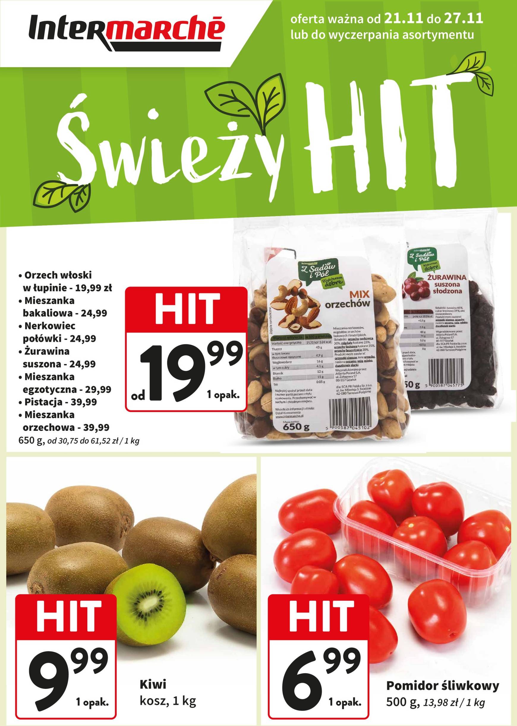 intermarche - Intermarché - Świeży Hit gazetka ważna od 21.11. - 27.11.