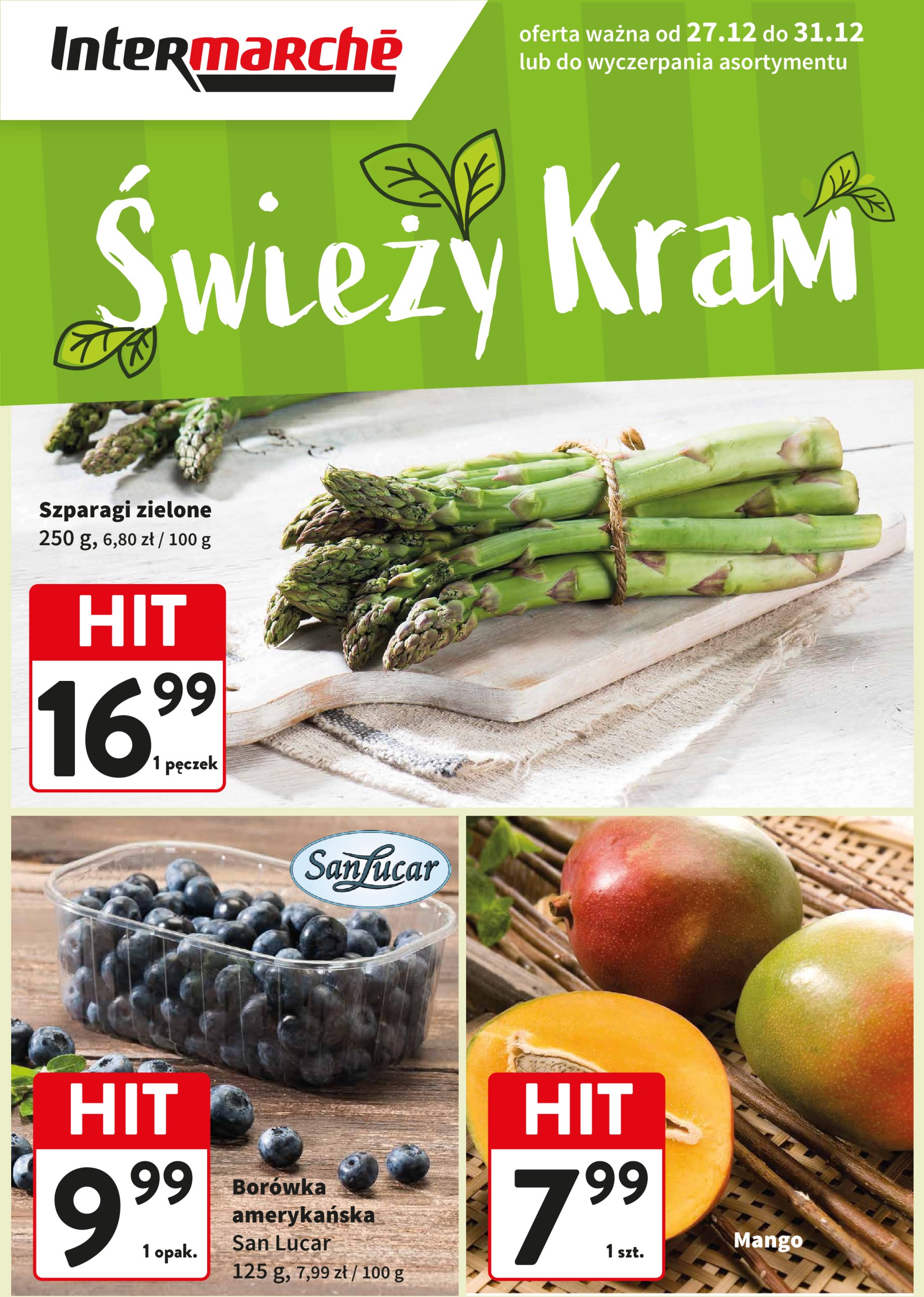 intermarche - Intermarché - Świeży Kram gazetka ważna od 27.12. - 31.12.