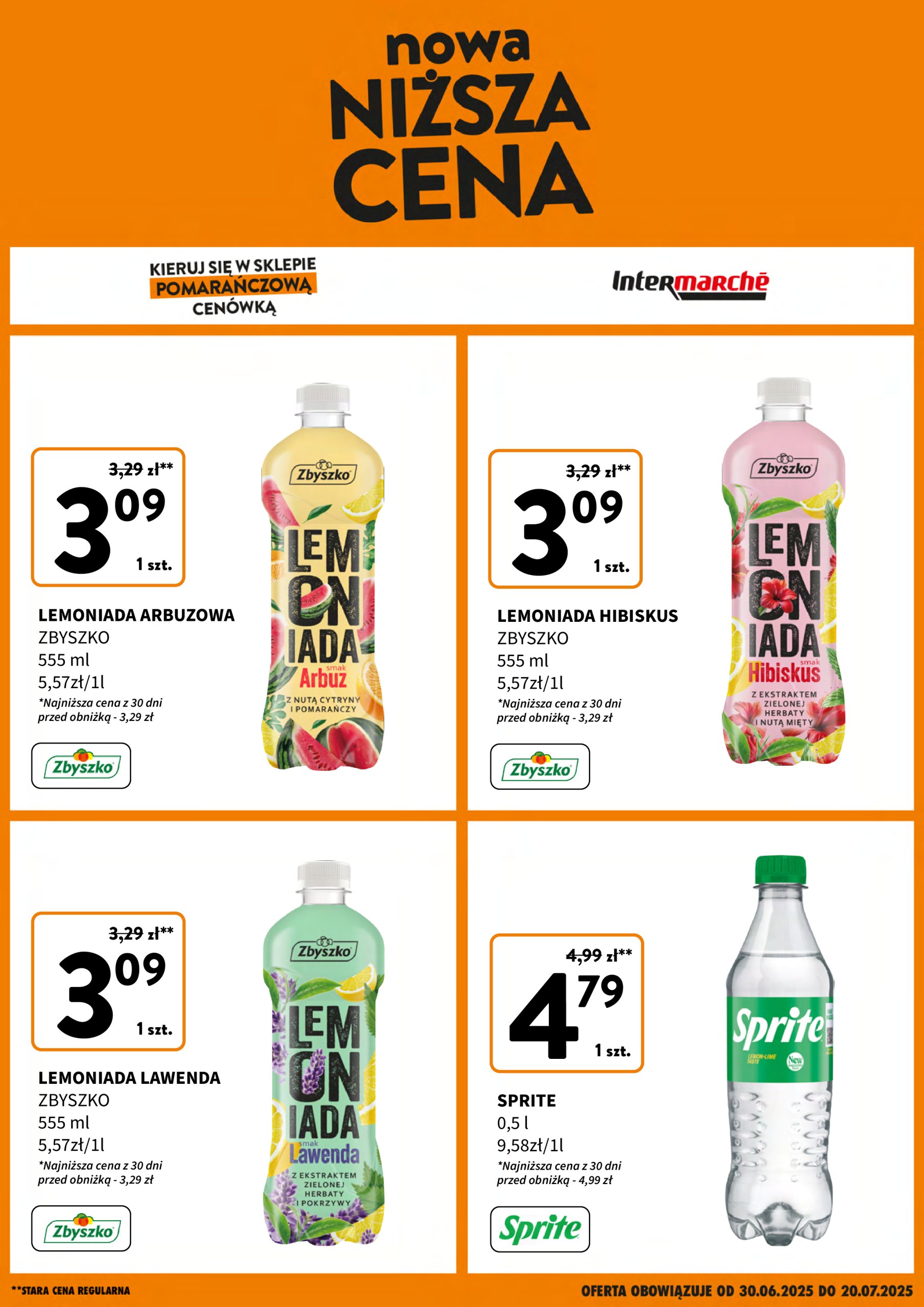intermarche - Gazetka Intermarché - Nowa Niższa Cena ważna od 30.06. - 20.07.