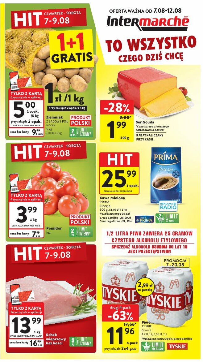 intermarche - Gazetka Intermarché - ważna od 07.08. do 12.08. - page: 1