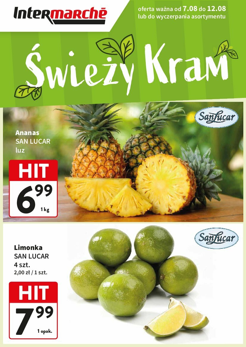 intermarche - Gazetka Intermarché - Świeży HIt - ważna od 07.08. do 12.08.